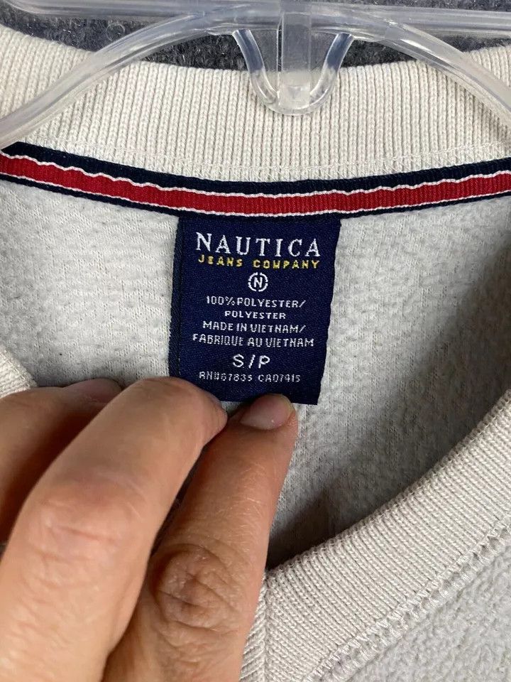 Nautica Nautica Fleece Men's Small Pullover 100% Polyester V-Neck S Size US S / EU 44-46 / 1 - 3 Thumbnail