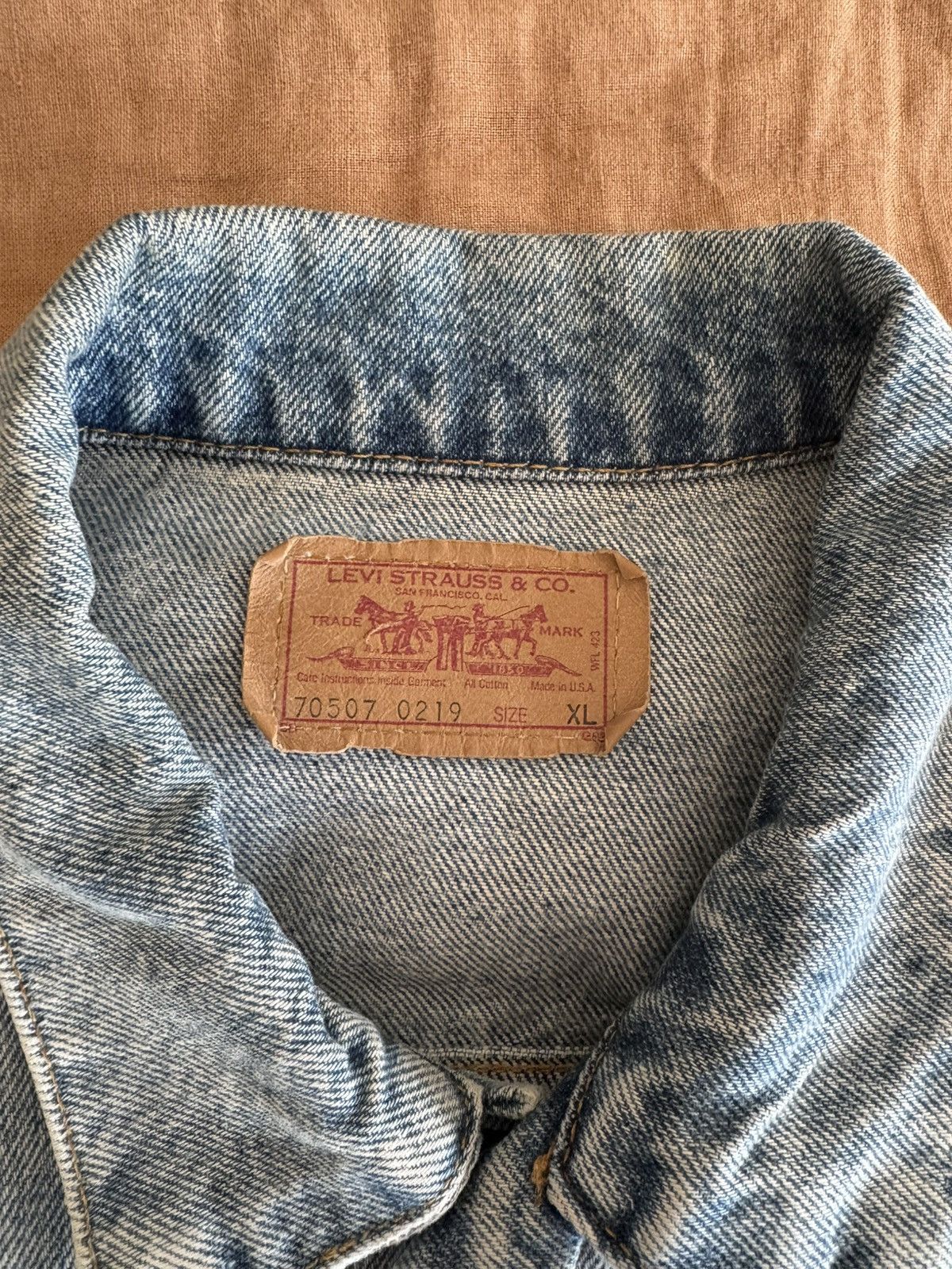 Levi's Levi’s 1980s Denim Trucker Jacket Size US L / EU 52-54 / 3 - 3 Thumbnail
