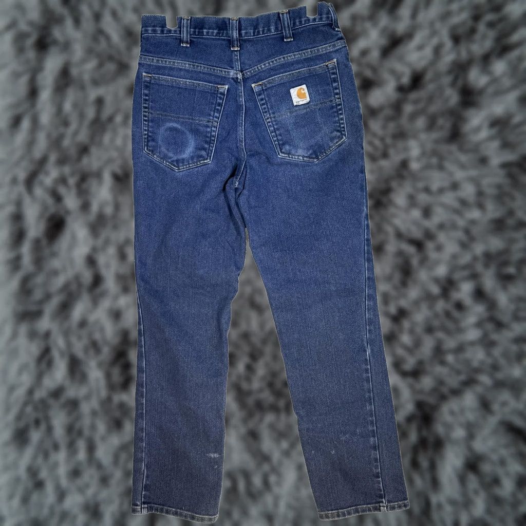 Carhartt Carhartt Jeans Mens 32x28 Blue Straight Leg Workwear Denim Stretch Jeans Size US 32 / EU 48 - 1 Thumbnail