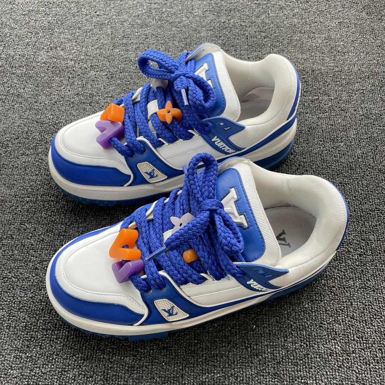 Louis Vuitton Multi-Color Low Top Sneakers with Decorative Laces Size US 8.5 / EU 41-42 - 1 Thumbnail