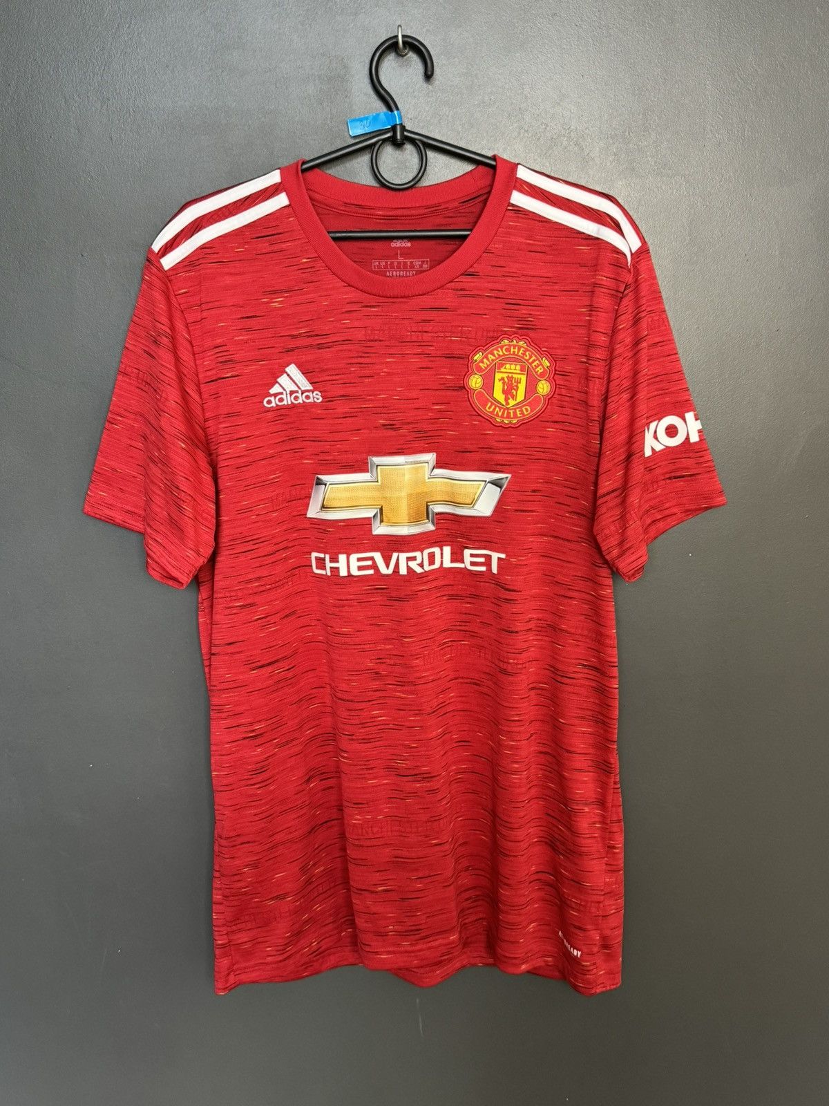 Adidas sticky prints Manchester United 20/21 Home Fernandes Jersey Size US L / EU 52-54 / 3 - 2 Thumbnail