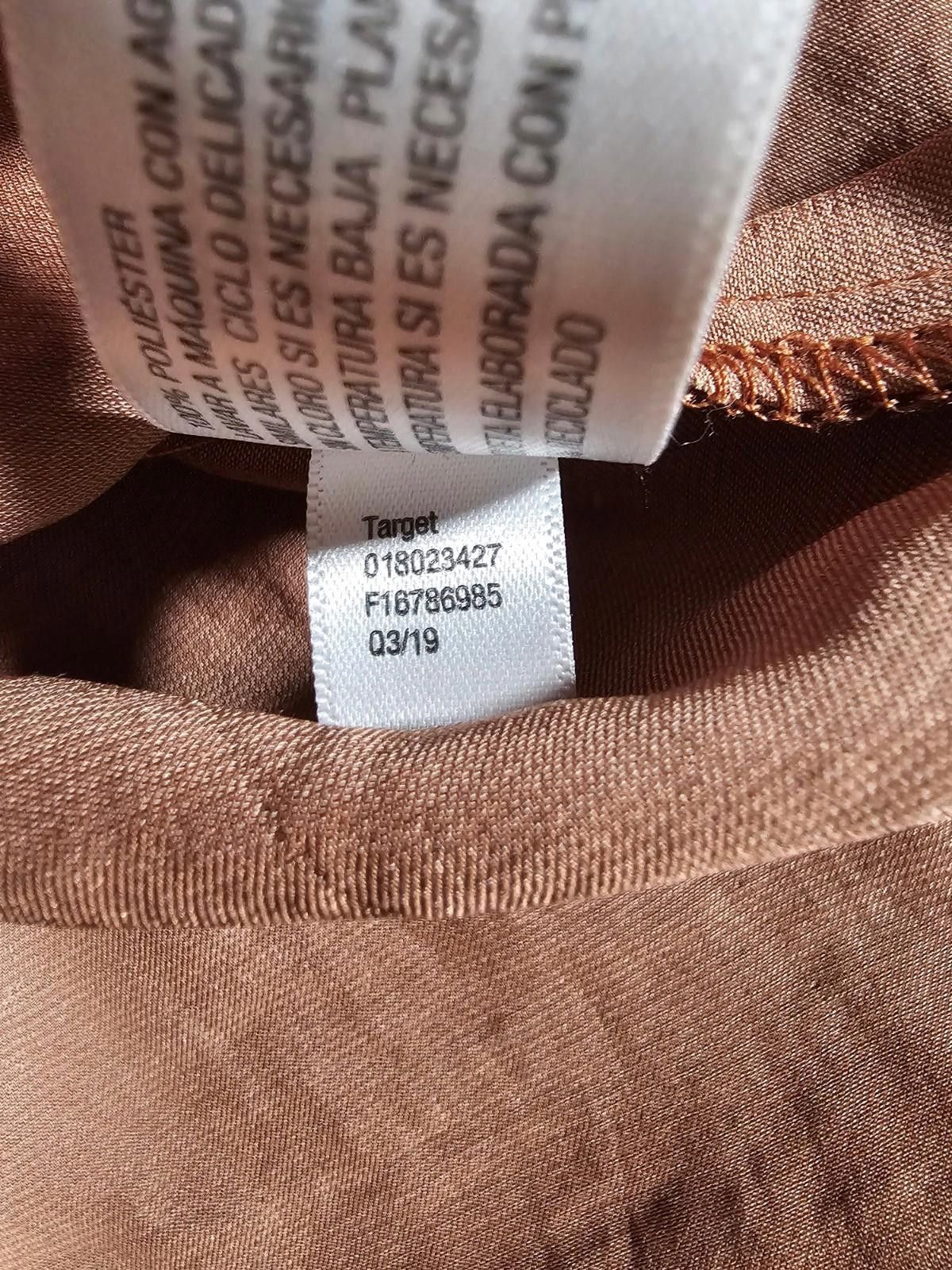 Other A New Day Long Sleeve L Womens Button Up Shirt Orange Brown Size L / US 10 / IT 46 - 7 Thumbnail