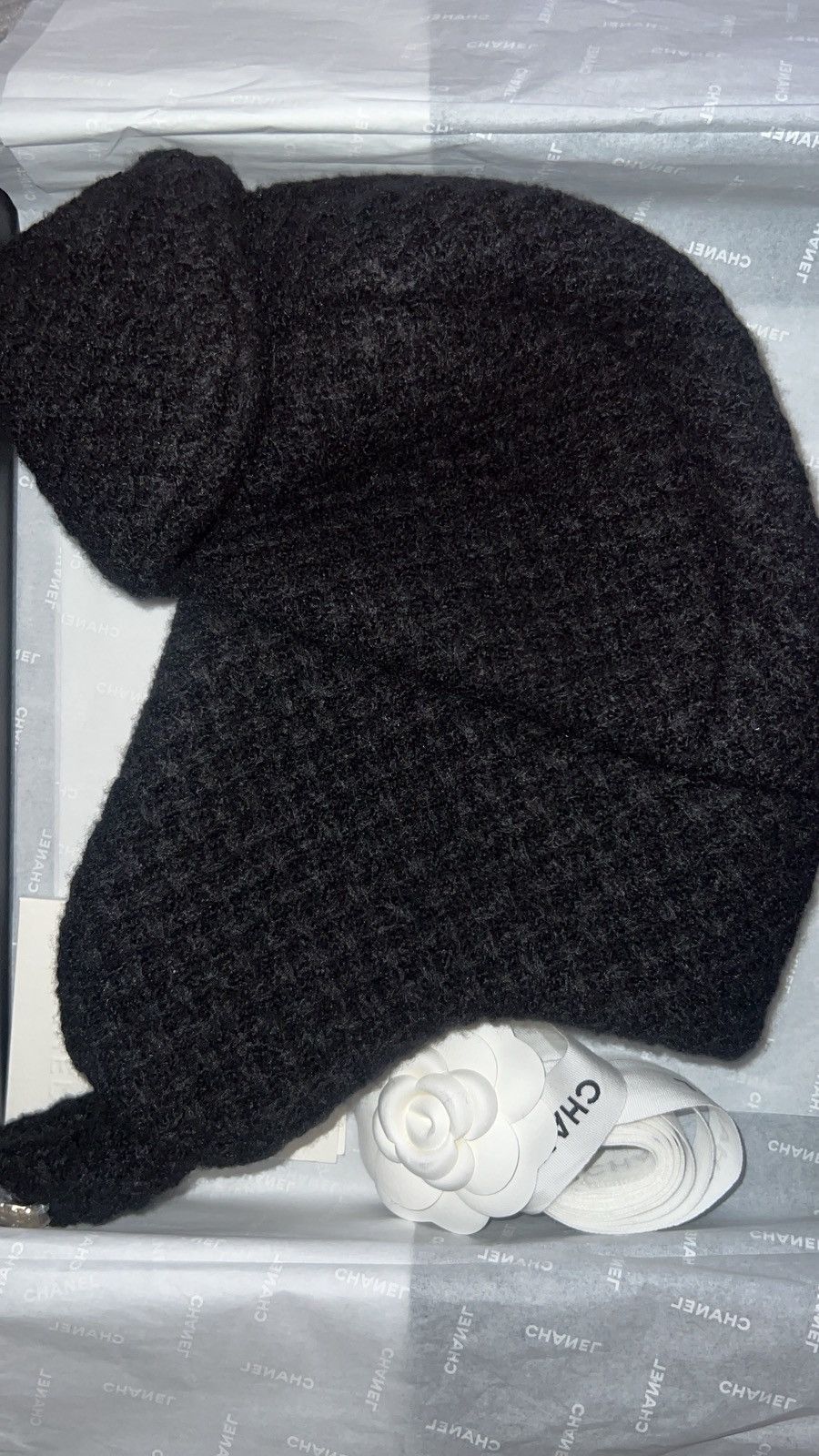 Chanel Black Chanel Cashmere Chapka Size ONE SIZE - 2 Thumbnail