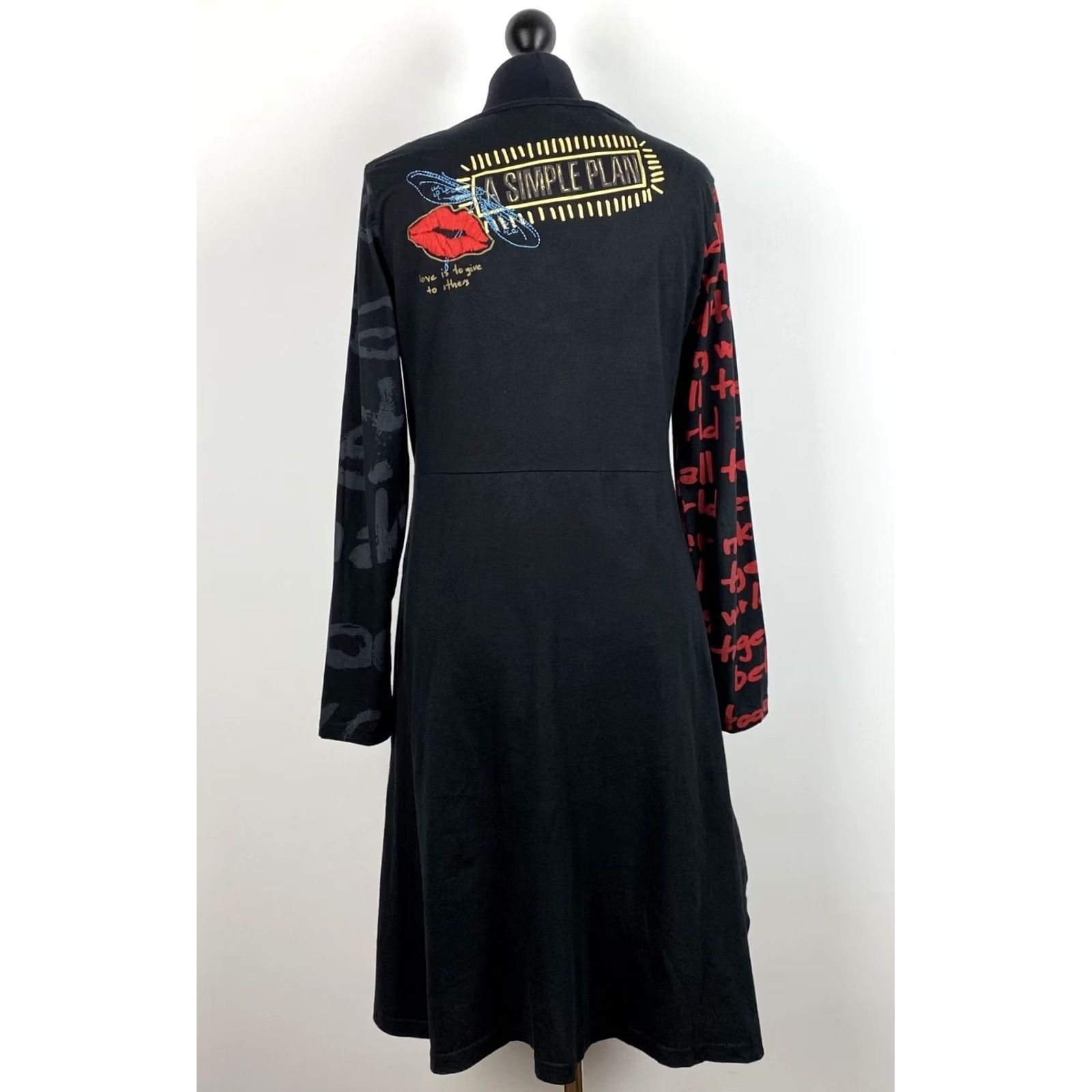 Desigual Desigual Dress L Womens Midi A-Line Multicoloured 96V2805 Size L / US 10 / IT 46 - 4 Thumbnail