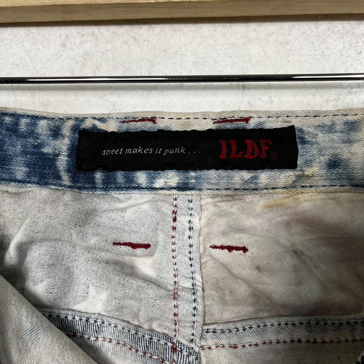 Jean Vintage ILDF Punk Distressed Motive Denim Size US 34 / EU 50 - 18 Thumbnail