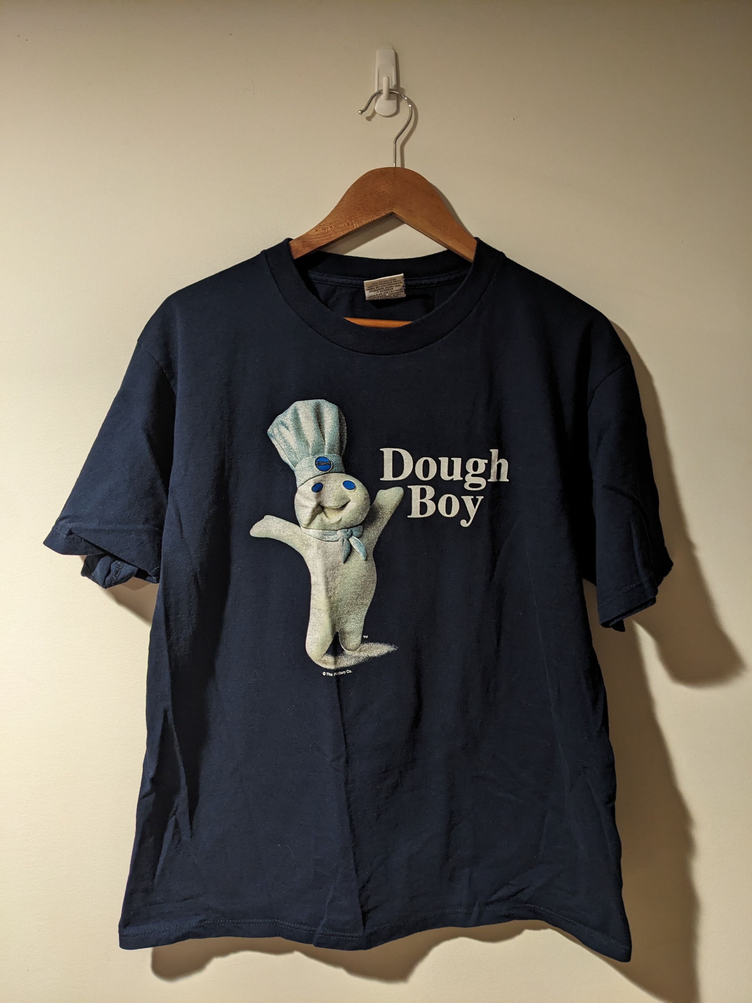 Cartoon Network × Vintage Vintage 90s Dough Boy Pillsbury Cartoon Blue Large T-Shirt Size US L / EU 52-54 / 3 - 1 Thumbnail