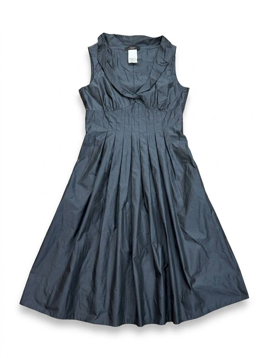 Weekend Max Mara Weekend Max Mara Pleated Midi Dress / Graphite Grey Size L / US 10 / IT 46 - 2 Thumbnail