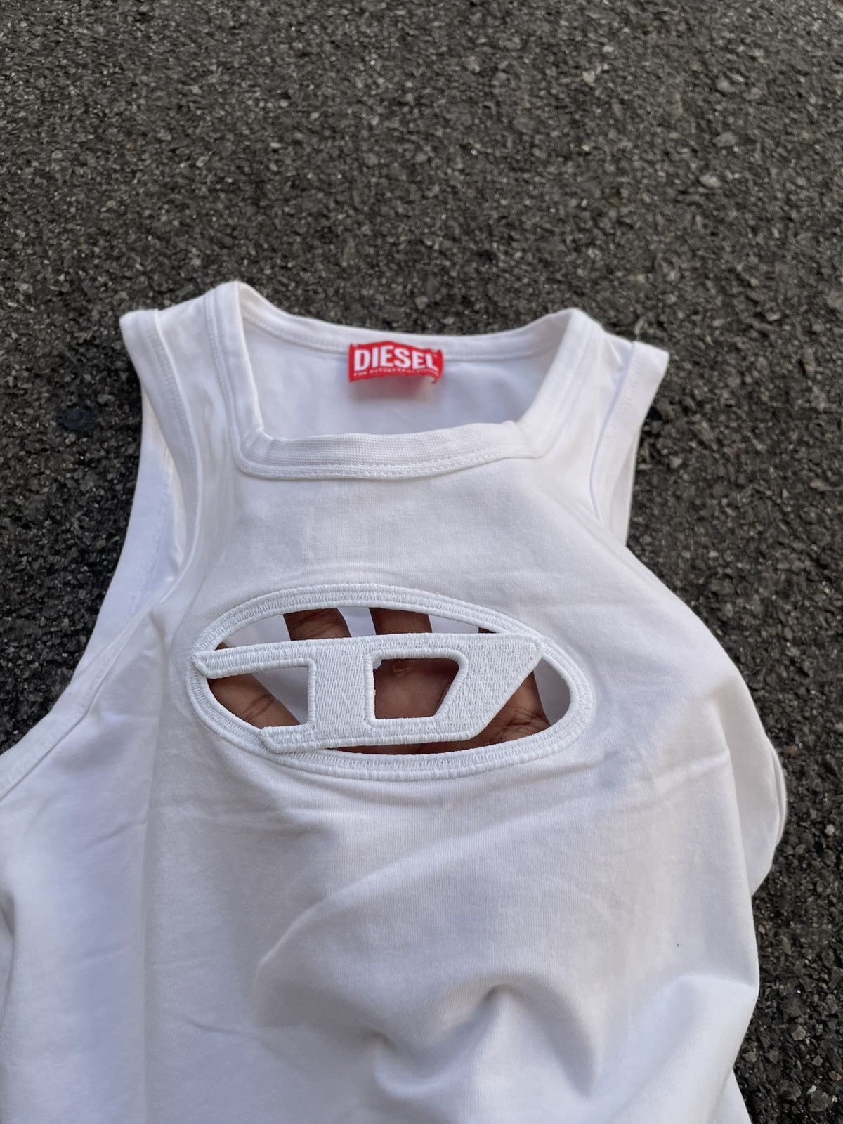 Diesel Diesel | White T-Lynys-Od Tank Top Size XS / US 0-2 / IT 36-38 - 2 Thumbnail