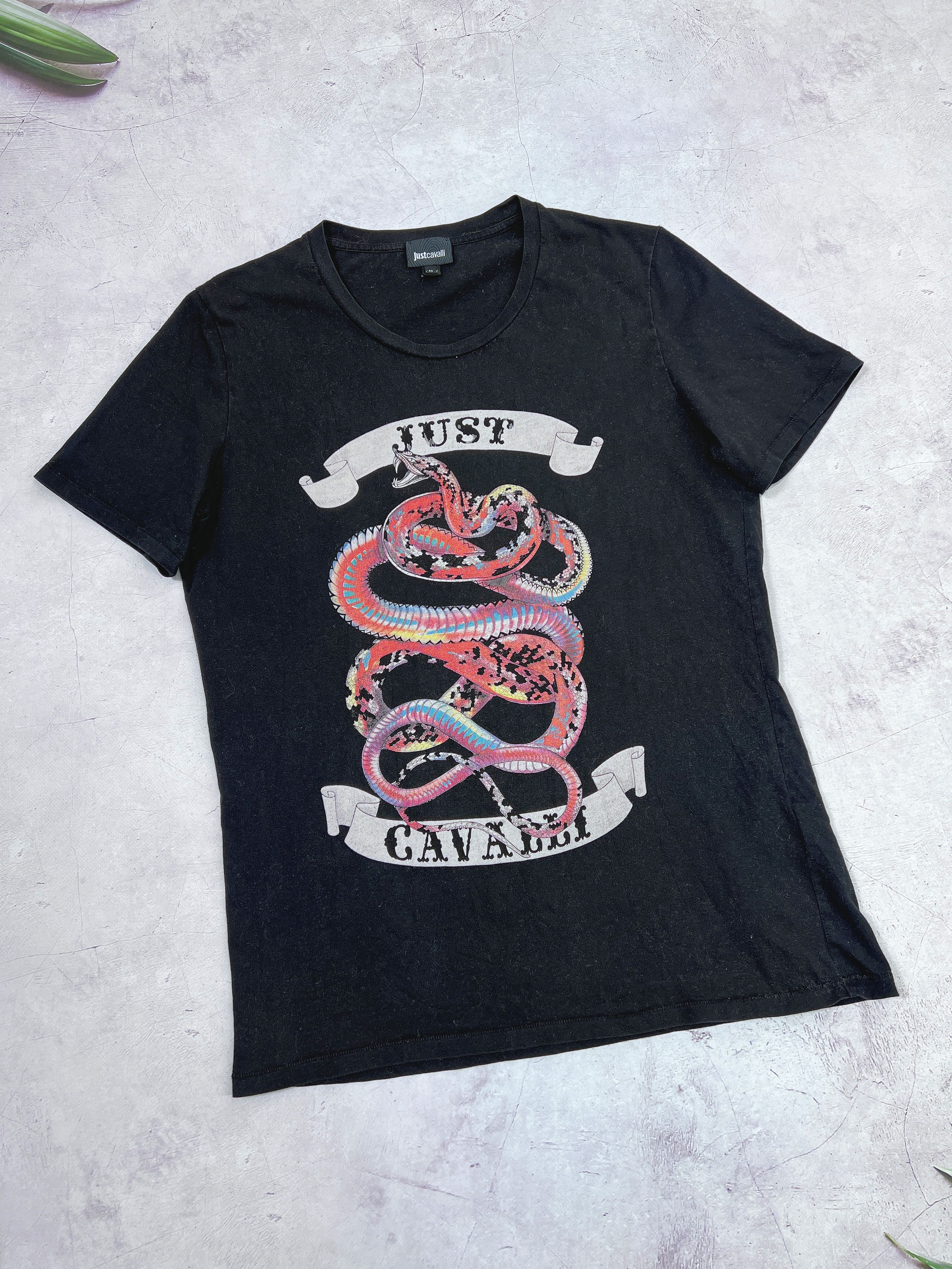 Just Cavalli Just Cavalli T-Shirt Red Snake Big Logo Size US M / EU 48-50 / 2 - 1 Thumbnail