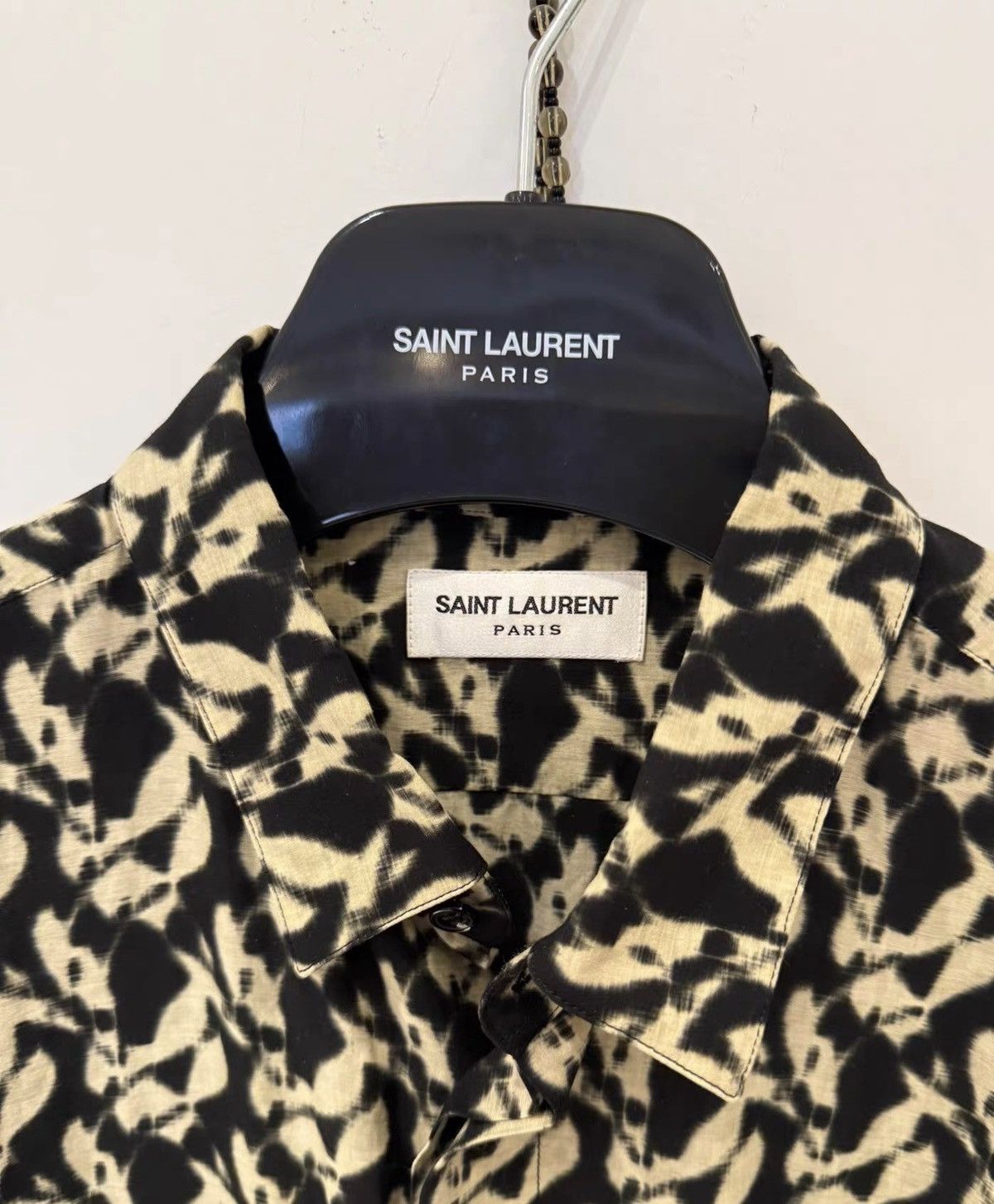 Saint Laurent Paris Abstract print shirt collar size 41 Size US M / EU 48-50 / 2 - 6 Thumbnail
