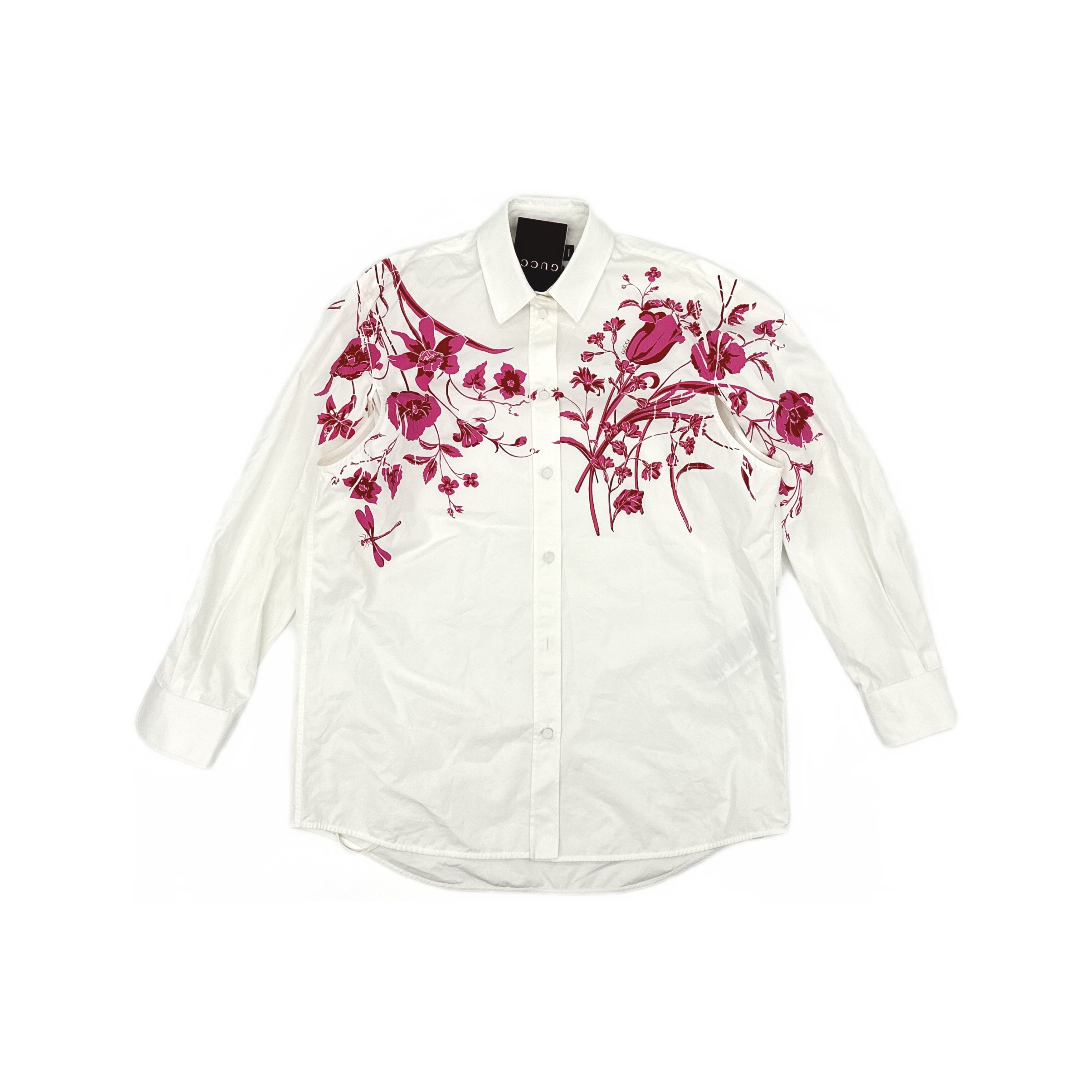 Gucci Gucci Floral Print Button Up Shirt Size 40 Size S / US 4 / IT 40 - 1 Thumbnail