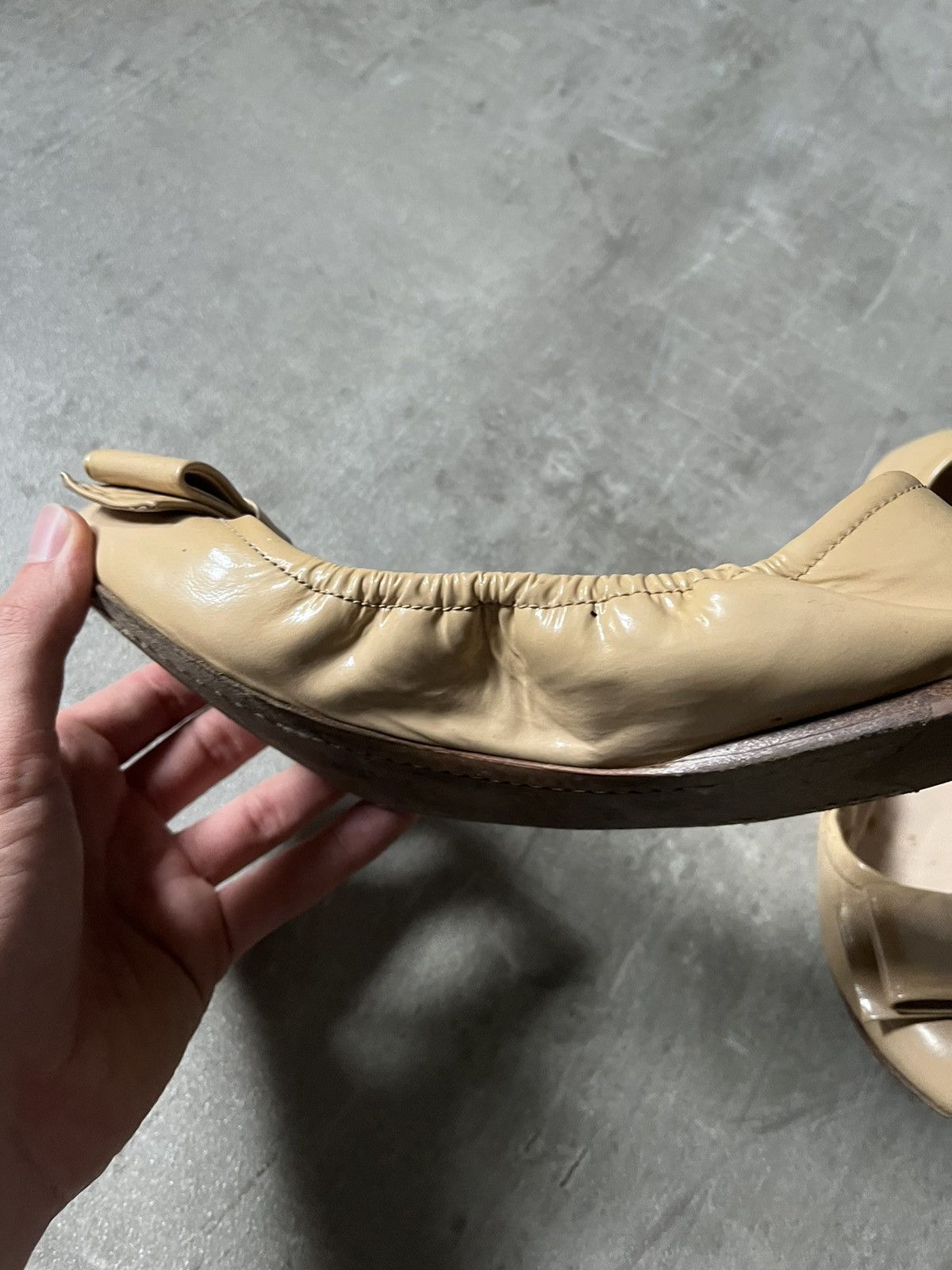 Prada Prada ballet yellow cream vintage women shoes Size US 9.5 / IT 39.5 - 5 Thumbnail