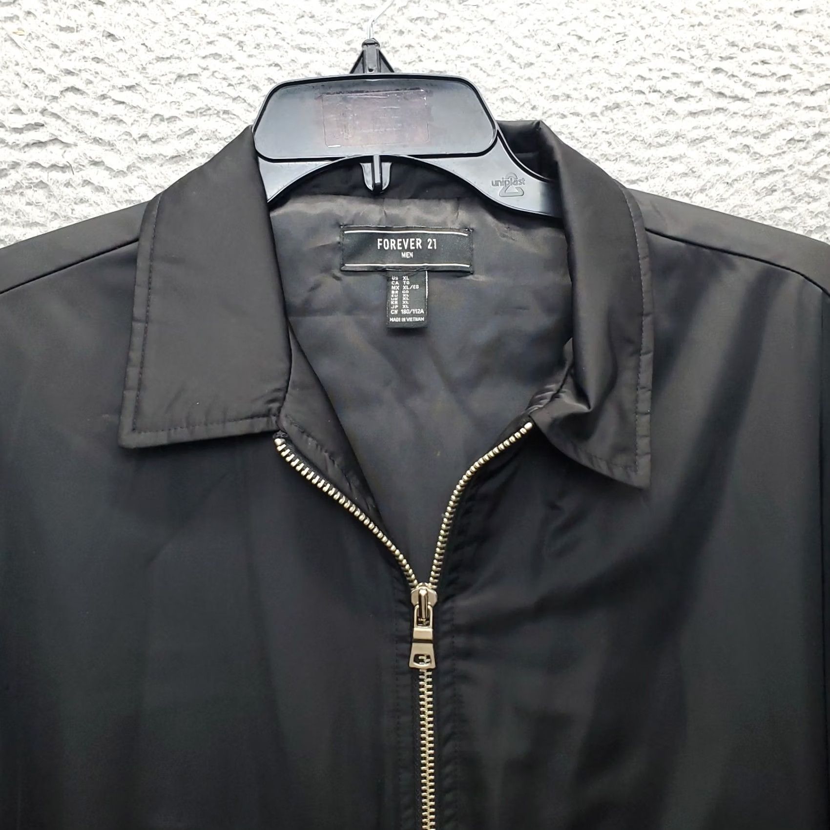 Forever 21 Forever 21 Windbreaker Jacket Womens XL Black Embroidered Flower Sleeve Full Zip Size XL / US 12-14 / IT 48-50 - 5 Thumbnail