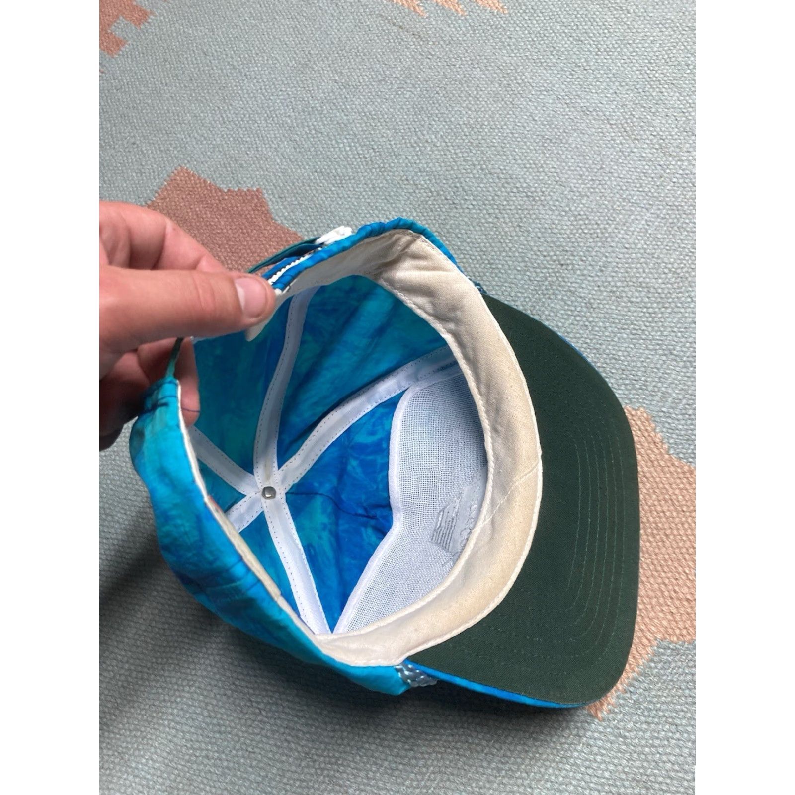 Vintage VINTAGE Unbranded Strapback Hat Cap Zipper Back Electrocom Automation Tie Dye Summer Men Adjustable Blue Hats Mens Size ONE SIZE - 7 Thumbnail