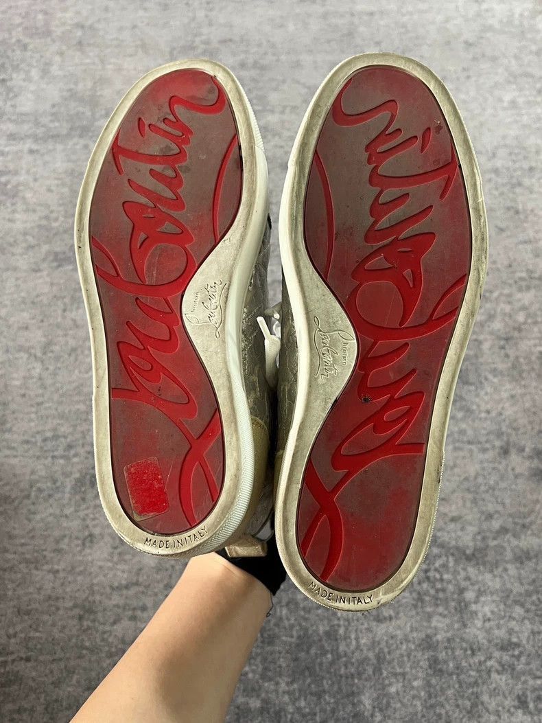 Balenciaga Balenciaga shiny silver hightop sports sneakers -2507 Size US 7.5 / EU 40-41 - 9 Thumbnail