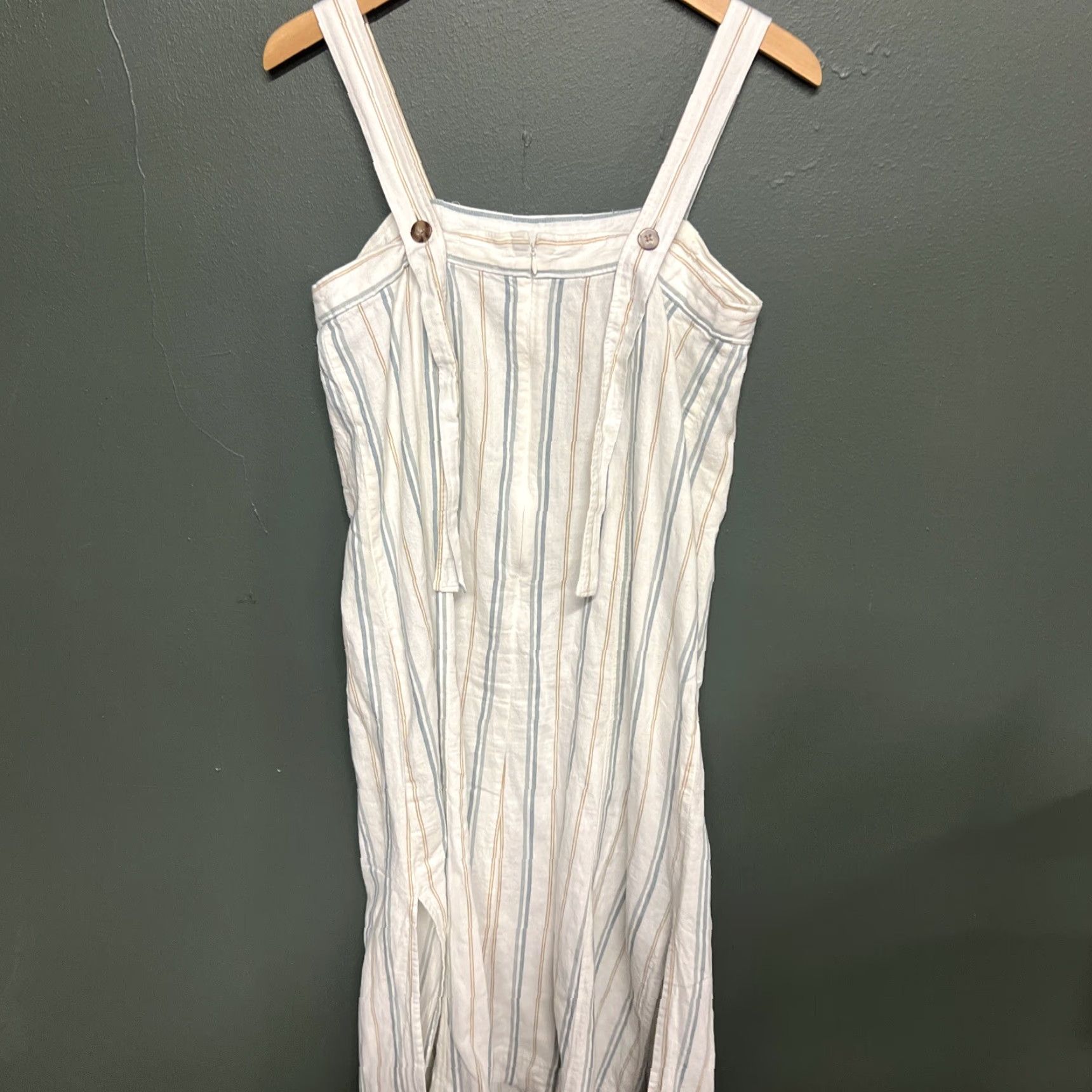 Madewell Madewell Linen Blend Striped Womens Sleeveless Medium Dress Size M / US 6-8 / IT 42-44 - 3 Thumbnail