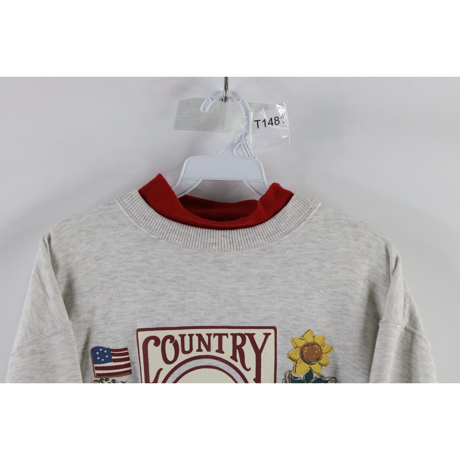 Vintage Vintage 90s Streetwear Country Home Farmhouse Sweatshirt Size L / US 10 / IT 46 - 2 Preview