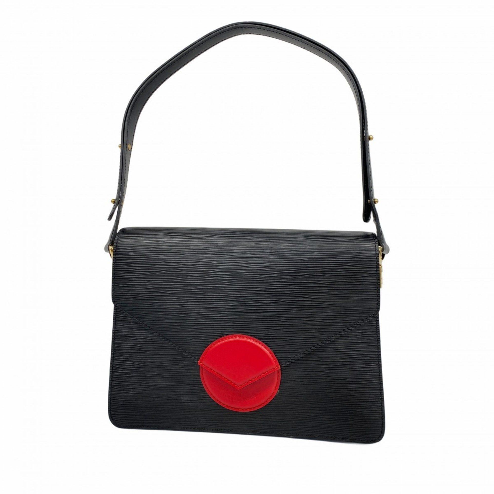 Louis Vuitton Shoulder Bag Epi Hoche M52447 Noir Castilian Red Ladies, Women's