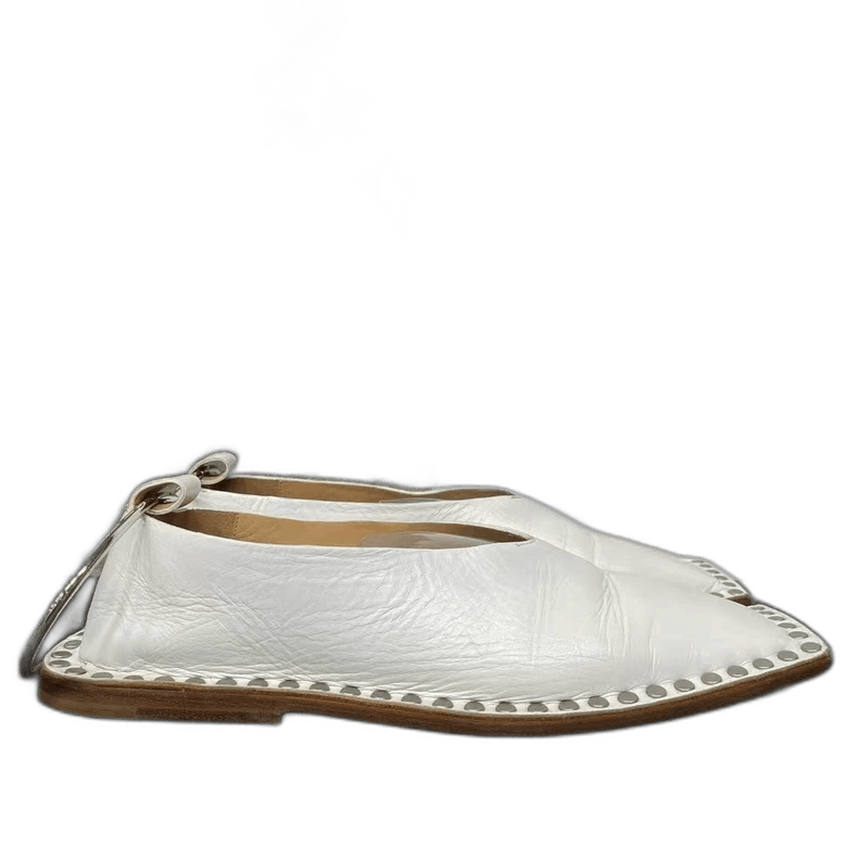 Jil Sander Jil Sander White Square-Toe Shoes Size 38 Size US 7.5 / EU 40-41 - 1 Thumbnail