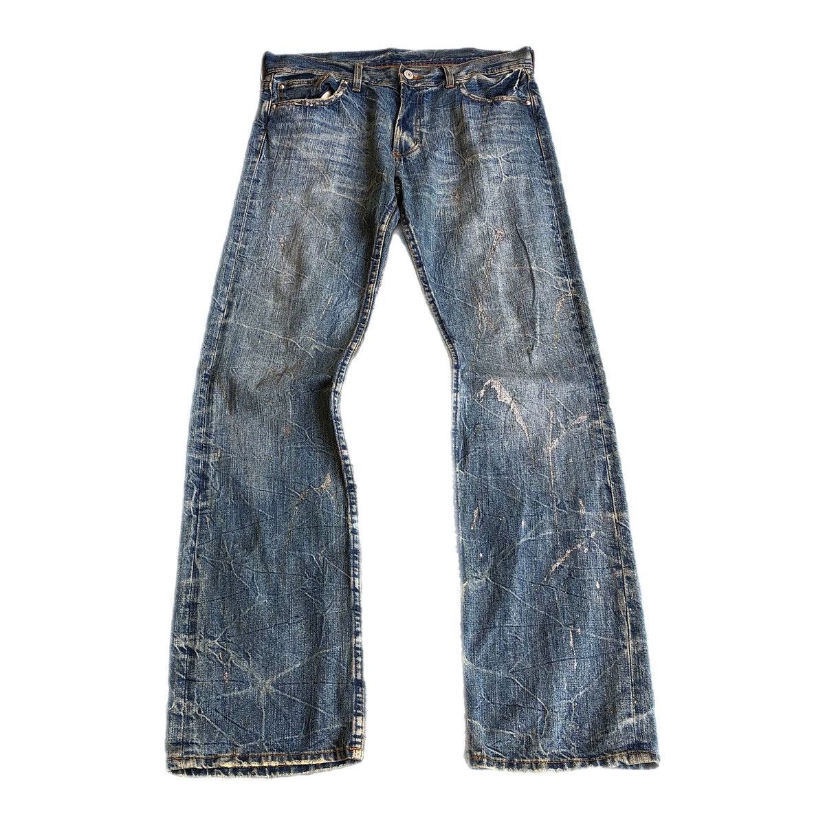 Japanese Brand Ando flared fading bootcut jeans Size US 32 / EU 48 - 2 Thumbnail
