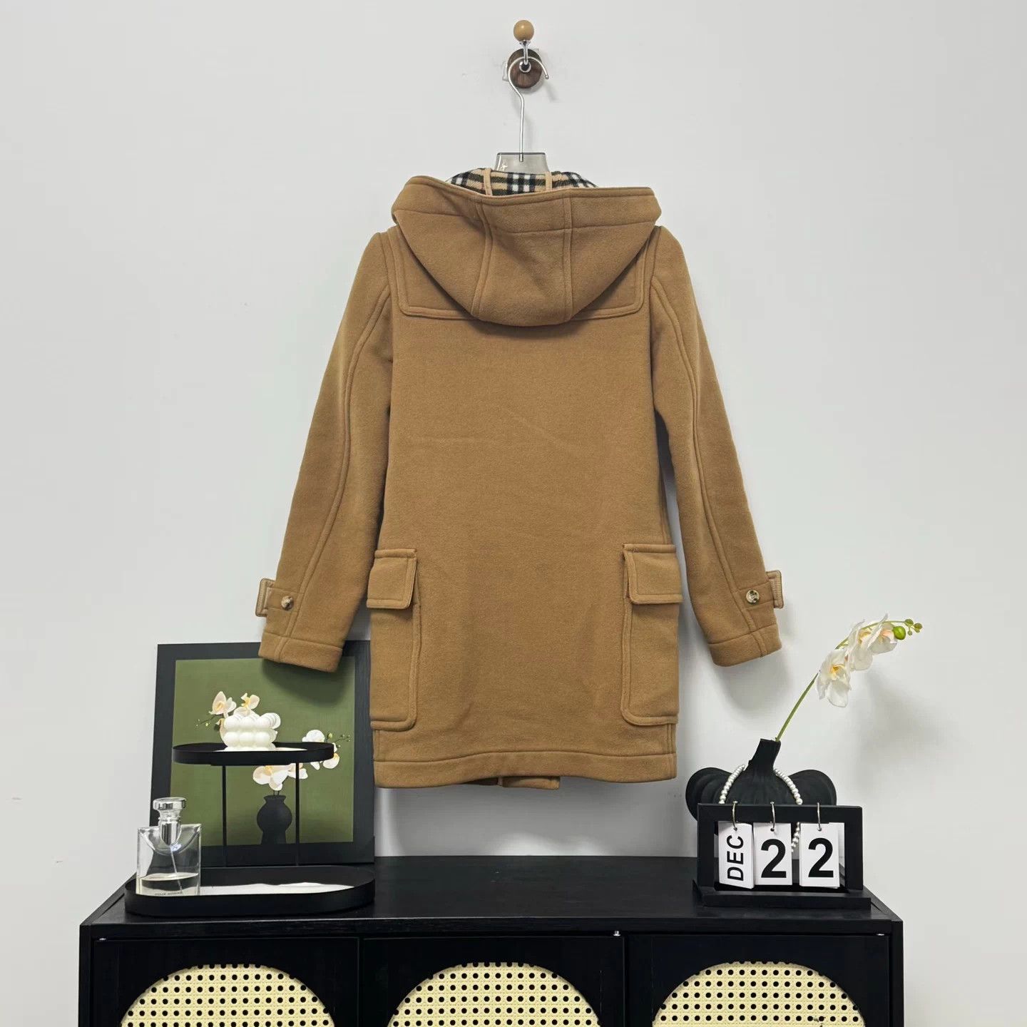 Burberry Burberry Nova Check Wool Duffle Coat UK4 99% New Size XS / US 0-2 / IT 36-38 - 3 Thumbnail