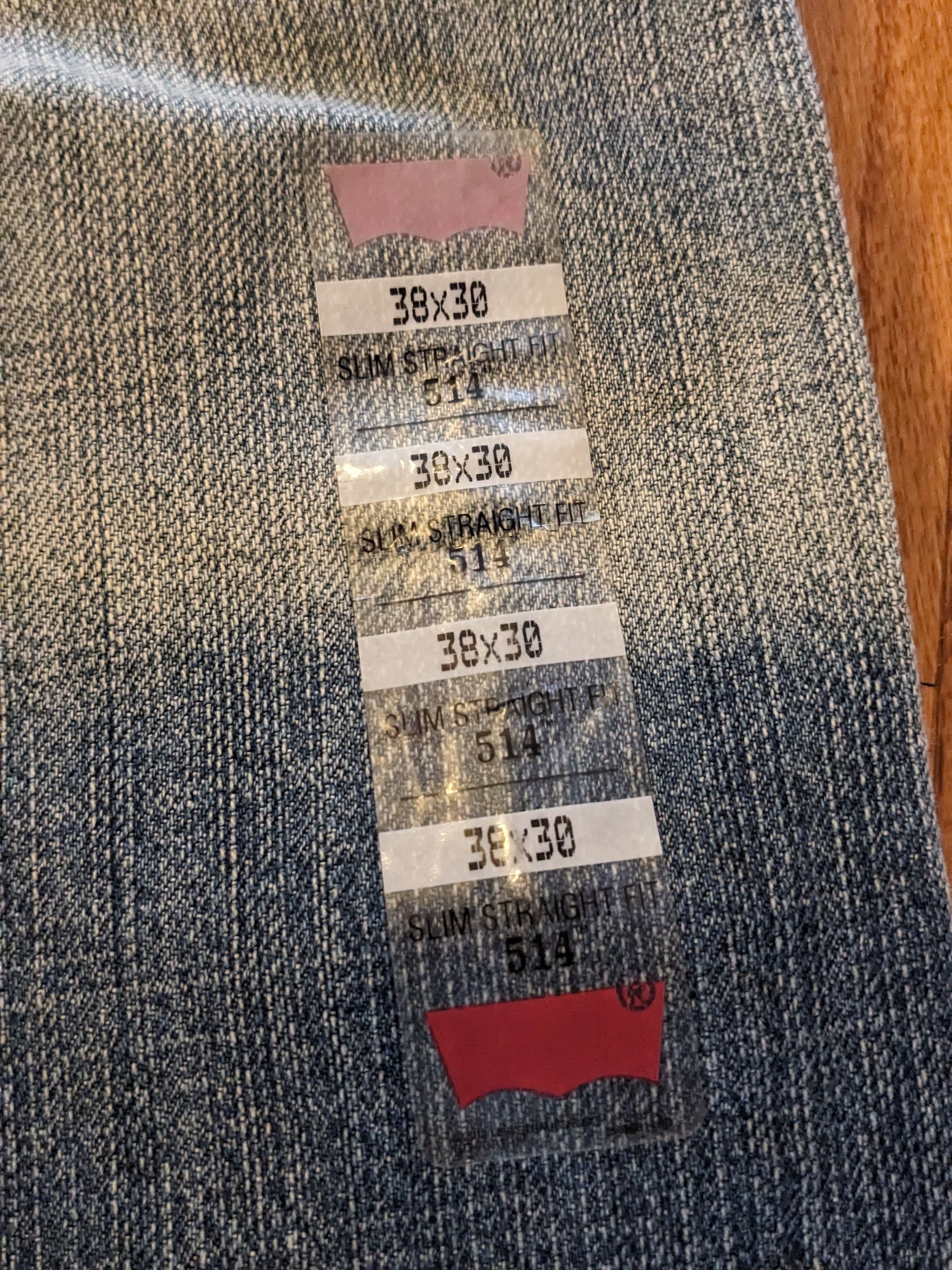 Levi's × Vintage Levis 514 Slim Straight Fit 38x30 Blue Denim Jeans Size US 38 / EU 54 - 2 Thumbnail