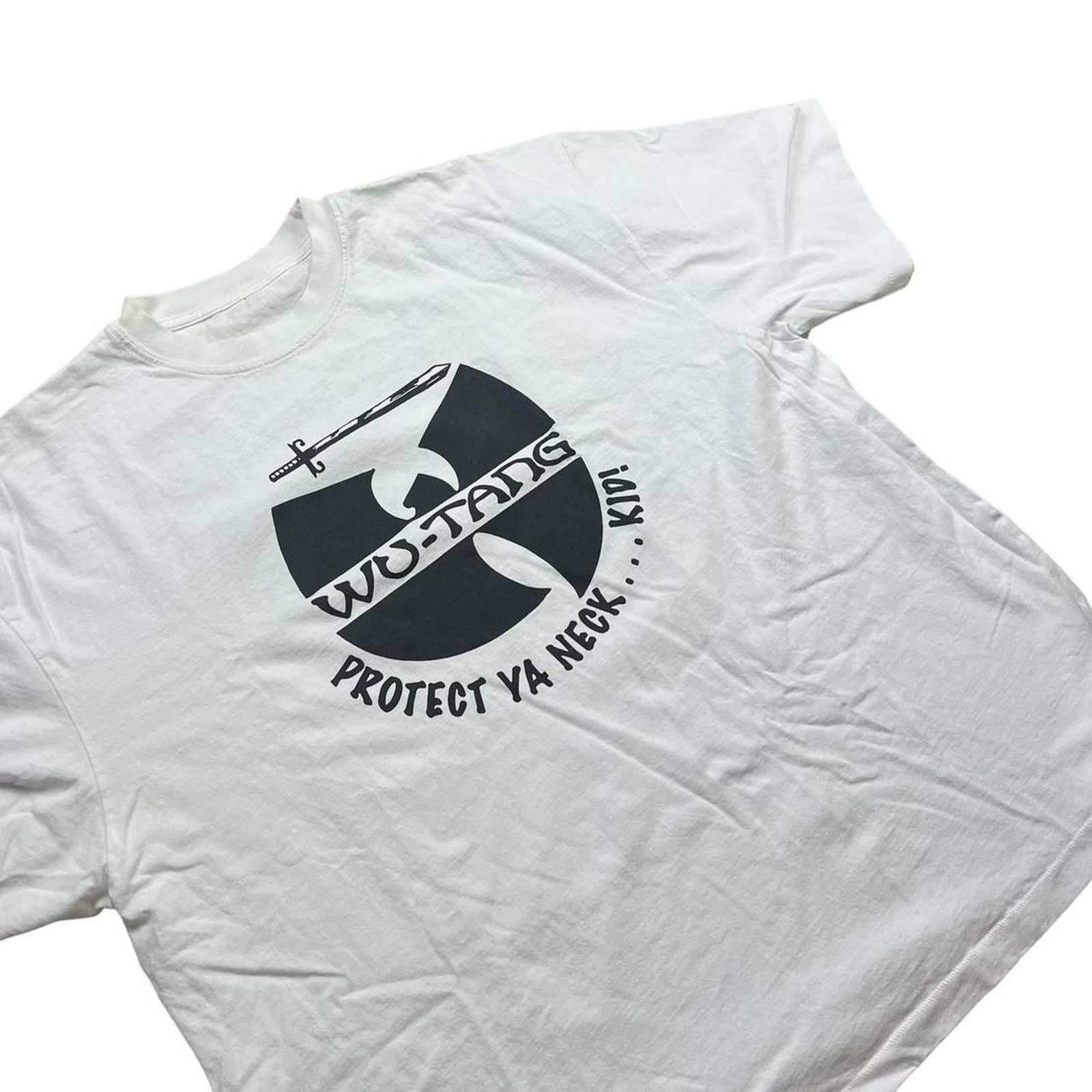 Wu-Tang Clan Vintage Single Stitch Wu-Tang Clan Protect Ya NeckKid TShirt Size XL / US 12-14 / IT 48-50 - 1 Thumbnail