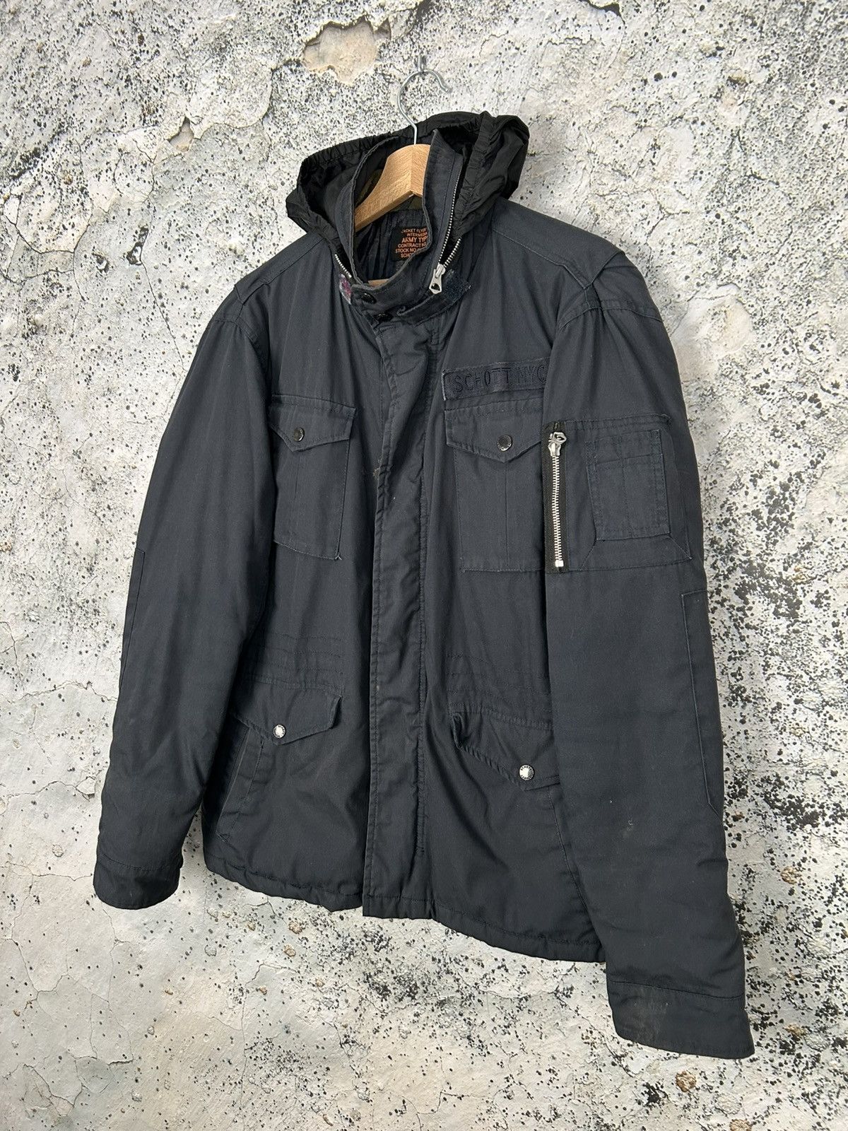 Schott Schott Vintage Military Jacket Streetwear Gorpcore Size US M / EU 48-50 / 2 - 2 Thumbnail
