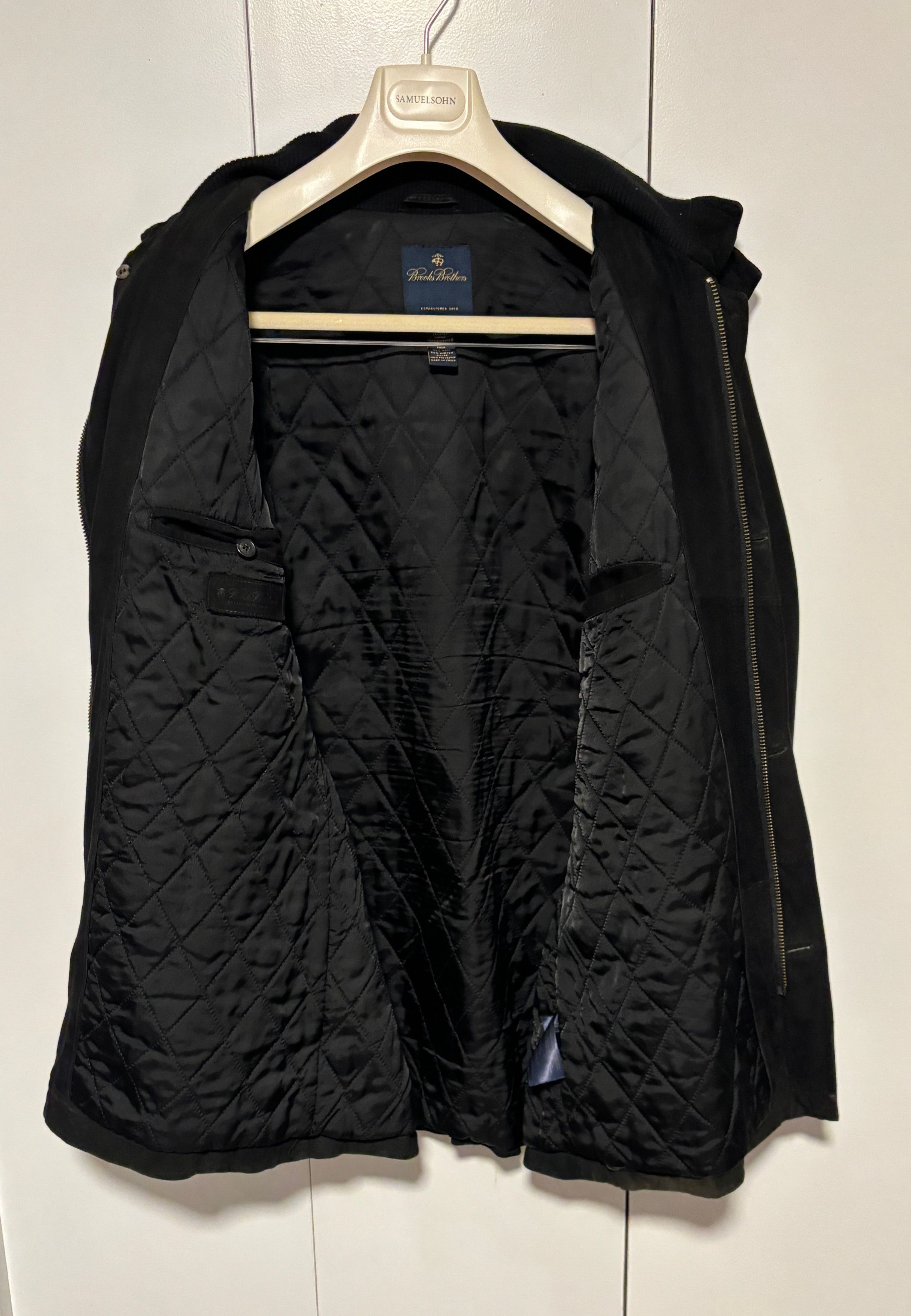 Brooks Brothers $950 Black Suede Field Jacket Size US M / EU 48-50 / 2 - 11 Thumbnail