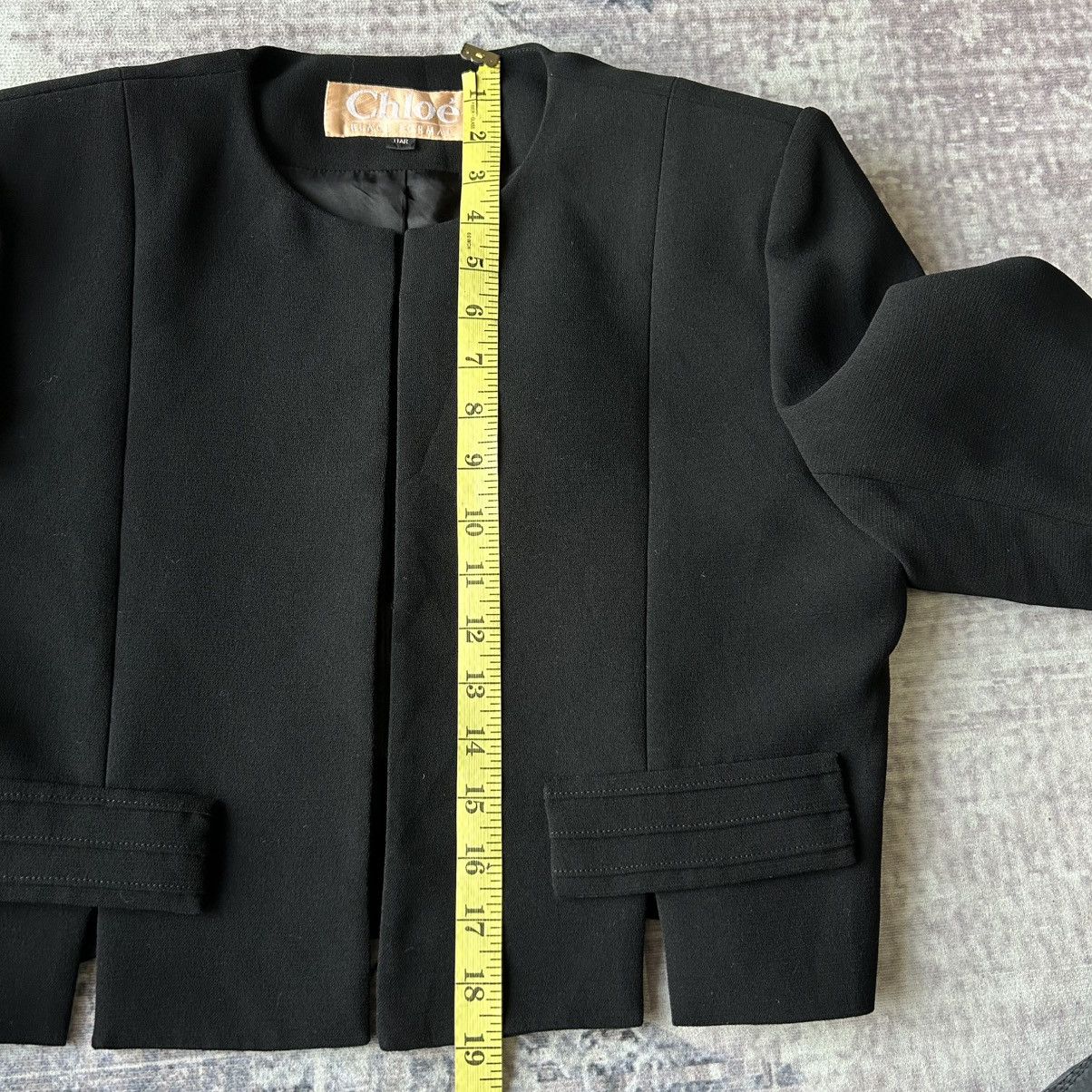 Chloe Chloe Black Formal Structured Blazer Size M / US 6-8 / IT 42-44 - 8 Thumbnail