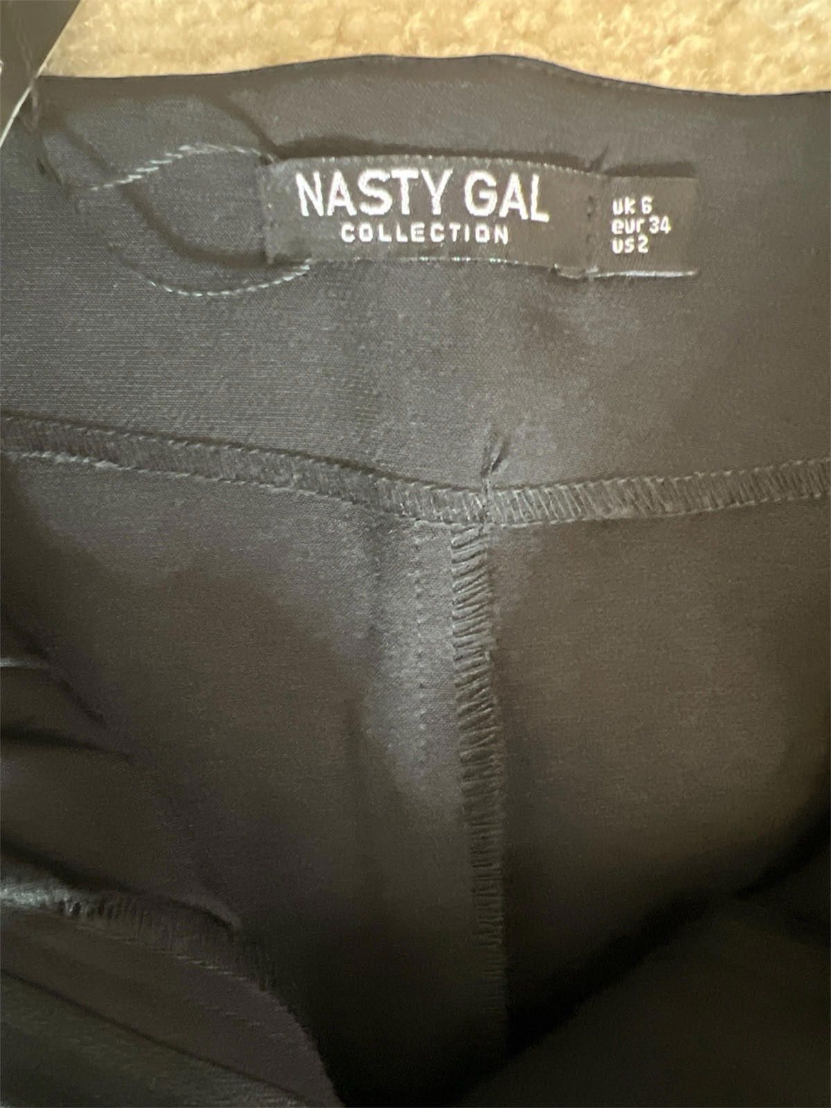 Designer Nasty Gal Power Through Wide Leg Pants Sz 2 Size 26" / US 2 / IT 38 - 5 Thumbnail
