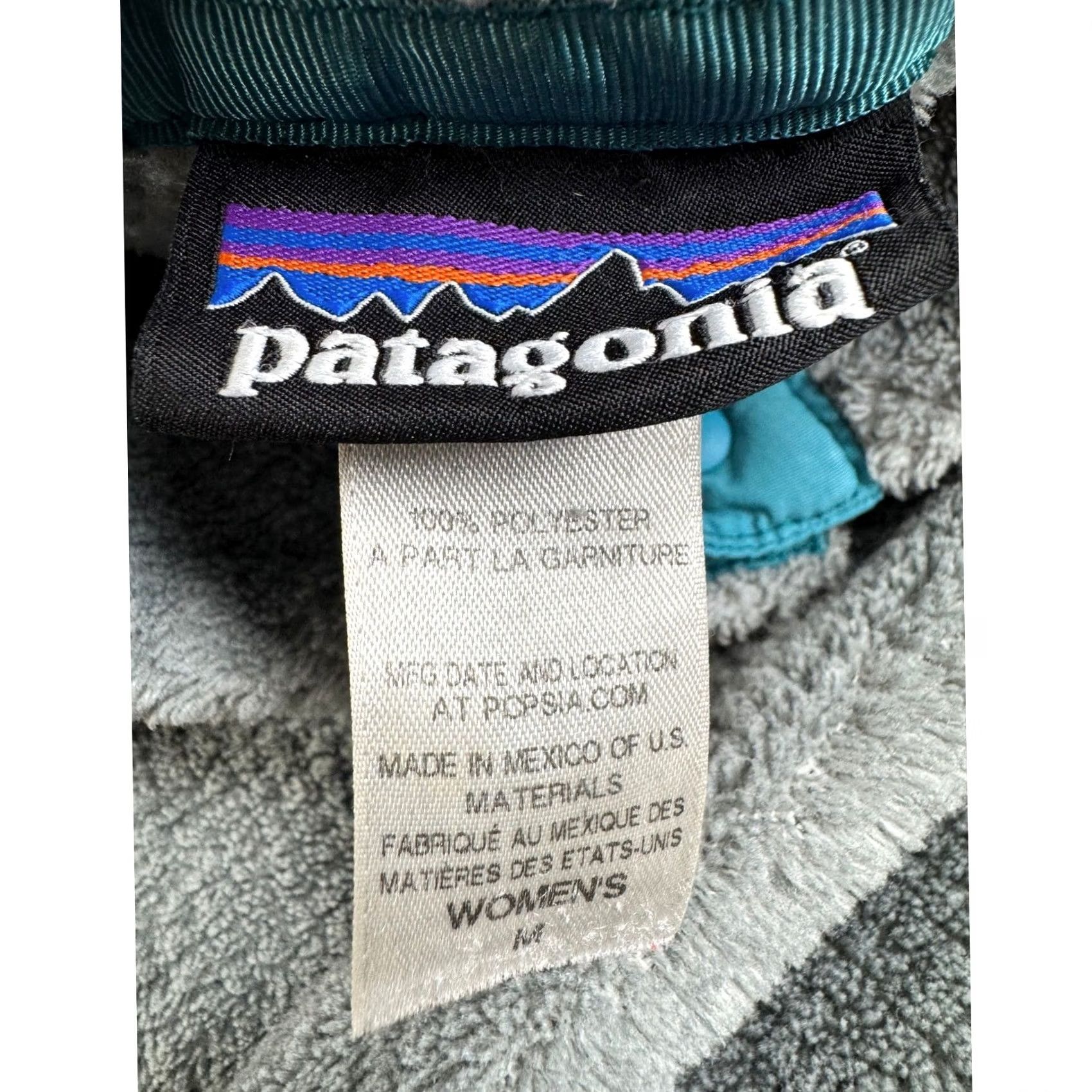 Patagonia Patagonia Re-Tool Snap-T Pullover Fleece Grey Teal Womens Medium Size M / US 6-8 / IT 42-44 - 4 Thumbnail