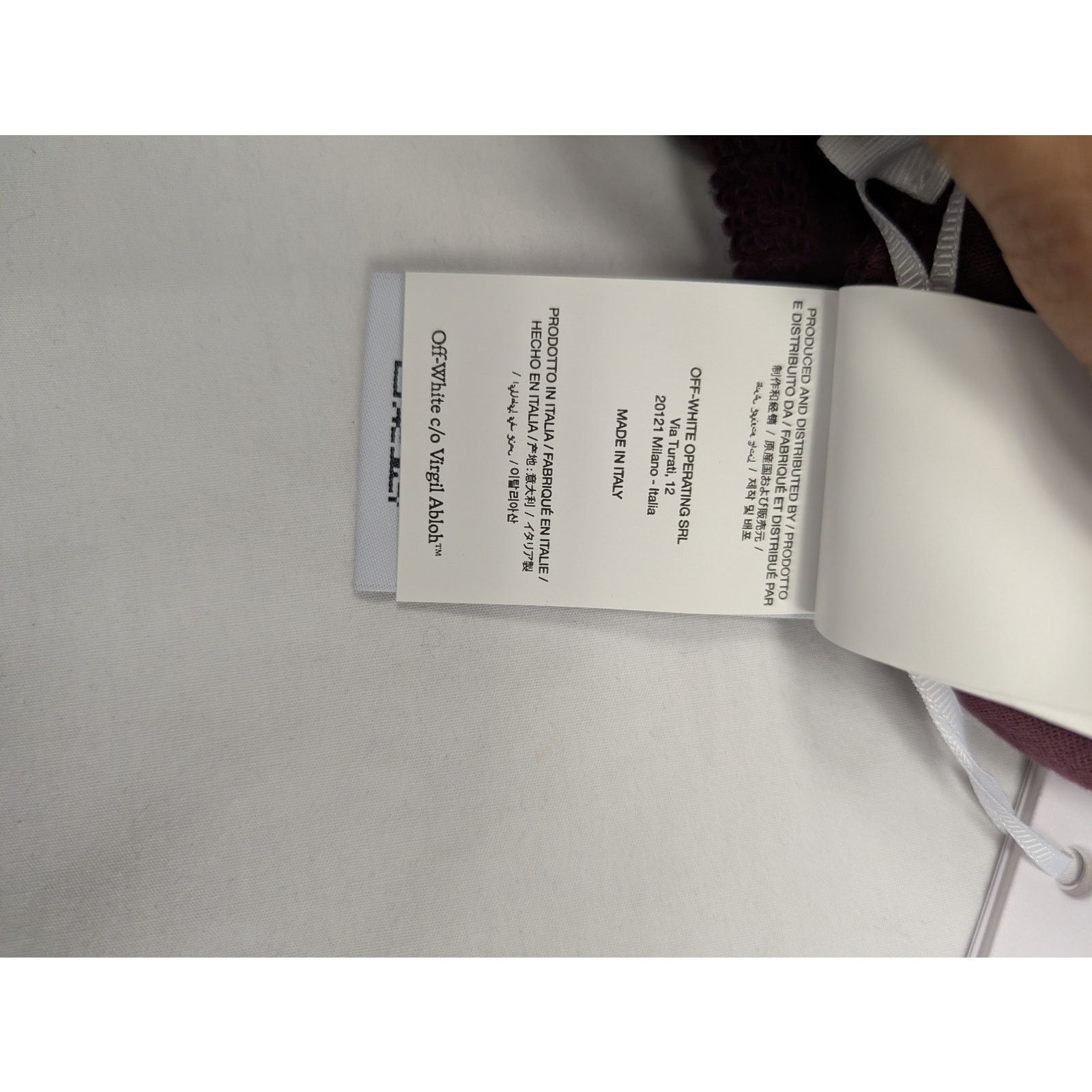 Off-White o1rshd1 Emb Sweatpants Fig Fig in Maroon Size US 36 / EU 52 - 19 Thumbnail