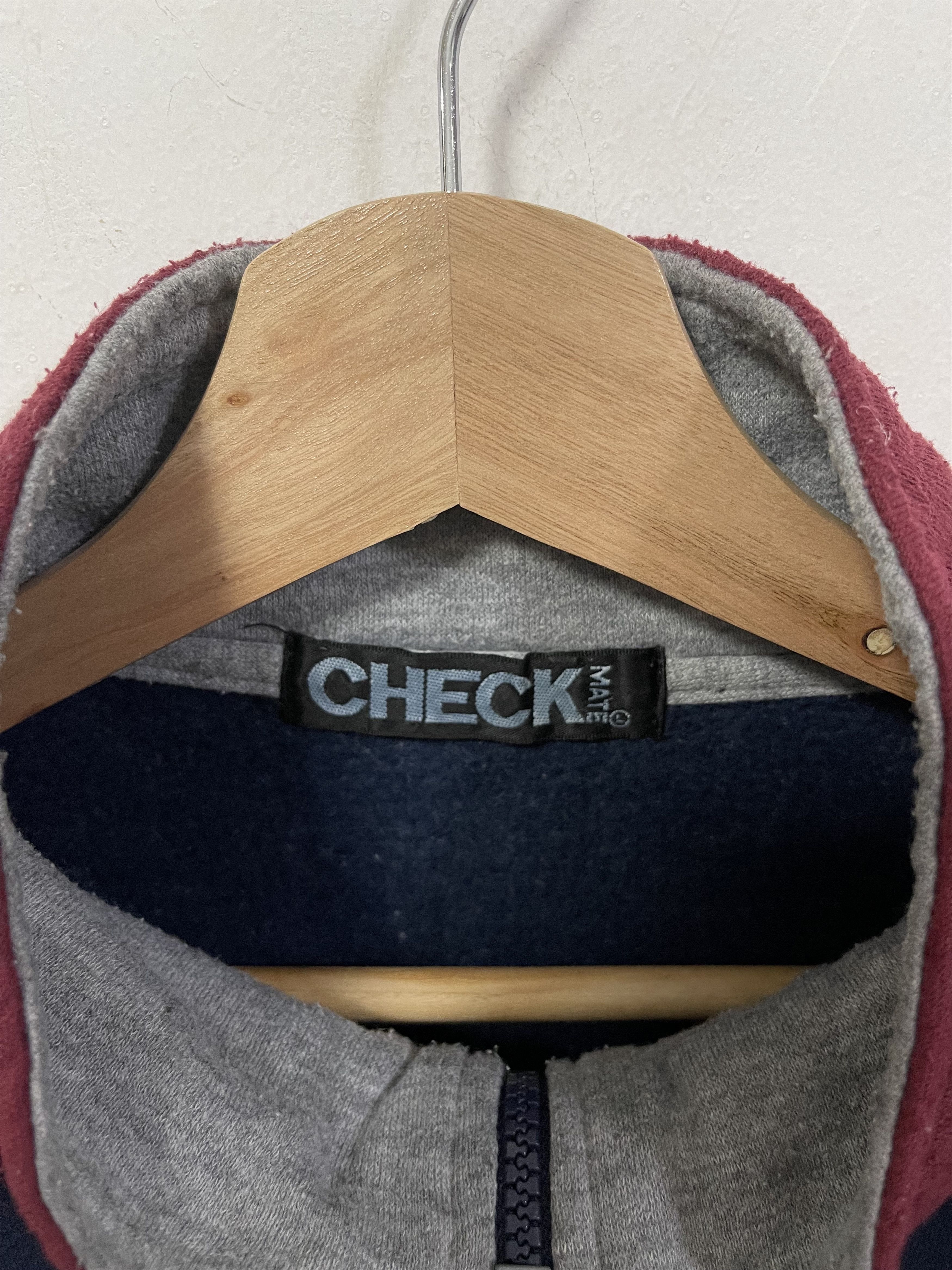 Japanese Brand × Vintage Vintage Check Mate Mini Logo Half Zip Sweatshirt Size US M / EU 48-50 / 2 - 11 Thumbnail