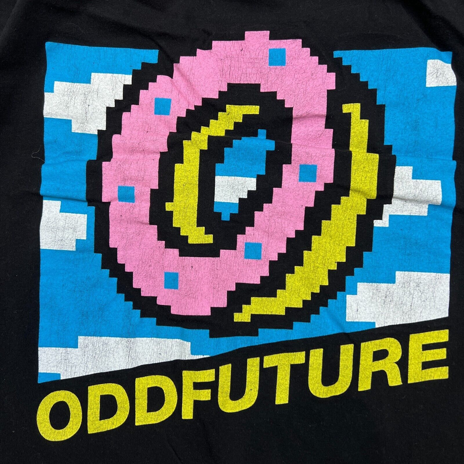 Odd Future × Rap Tees × Tyler The Creator Odd Future T Shirt Black Donut Graphic Short Sleeve Rap Tee Size US M / EU 48-50 / 2 - 2 Thumbnail