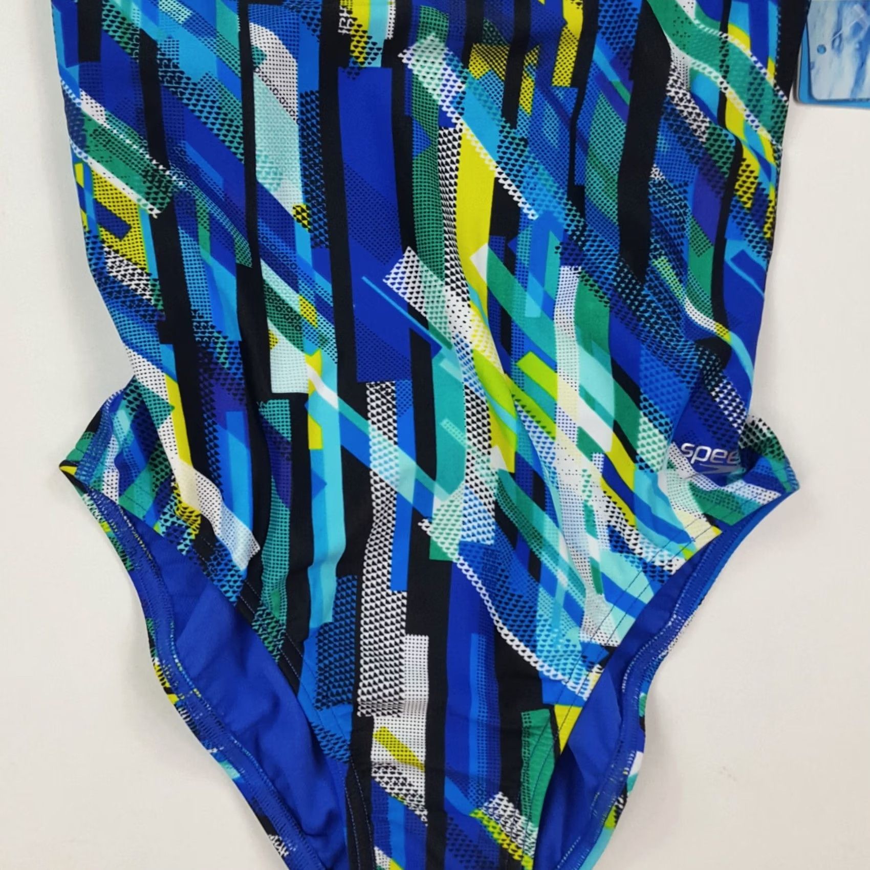 Speedo Speedo Striped Women's Halter One Piece Bikini Swimwear Size 26 Blue Navy Beach Sports Vintage Size 4XL / US 24-26 - 4 Thumbnail