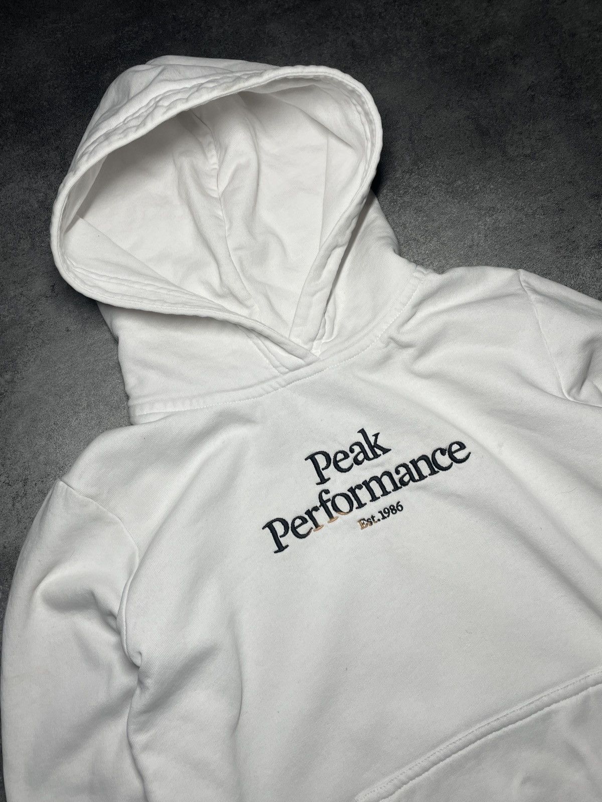 Peak Performance 🔥Offers🔥Peak Performance Hoodie Spellout Hype Rare Size US XXS / EU 40 - 2 Thumbnail