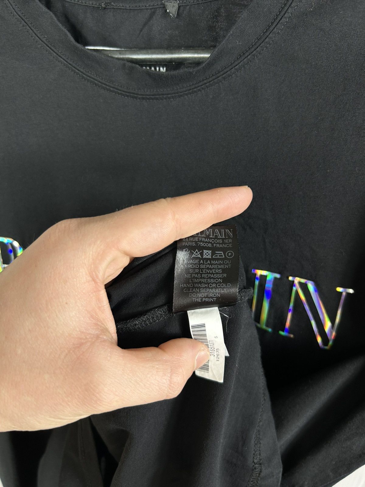 Balmain Balmain Paris Shining Big Logo Size S Size US S / EU 44-46 / 1 - 14 Thumbnail