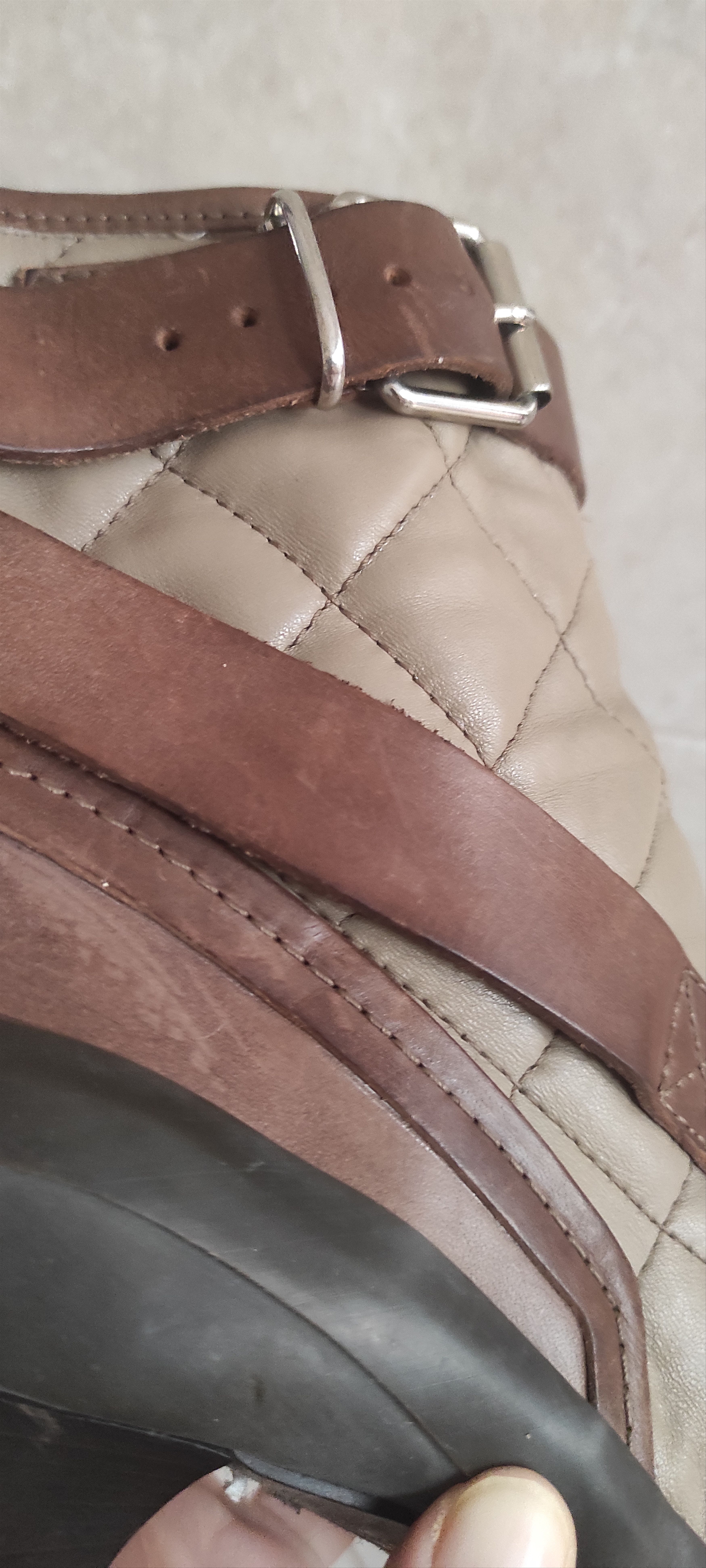 Burberry Burberry Brit Beverley Ankle Bootie Brown Quilted Sz Eur 40 Size US 8.5 / IT 38.5 - 13 Thumbnail