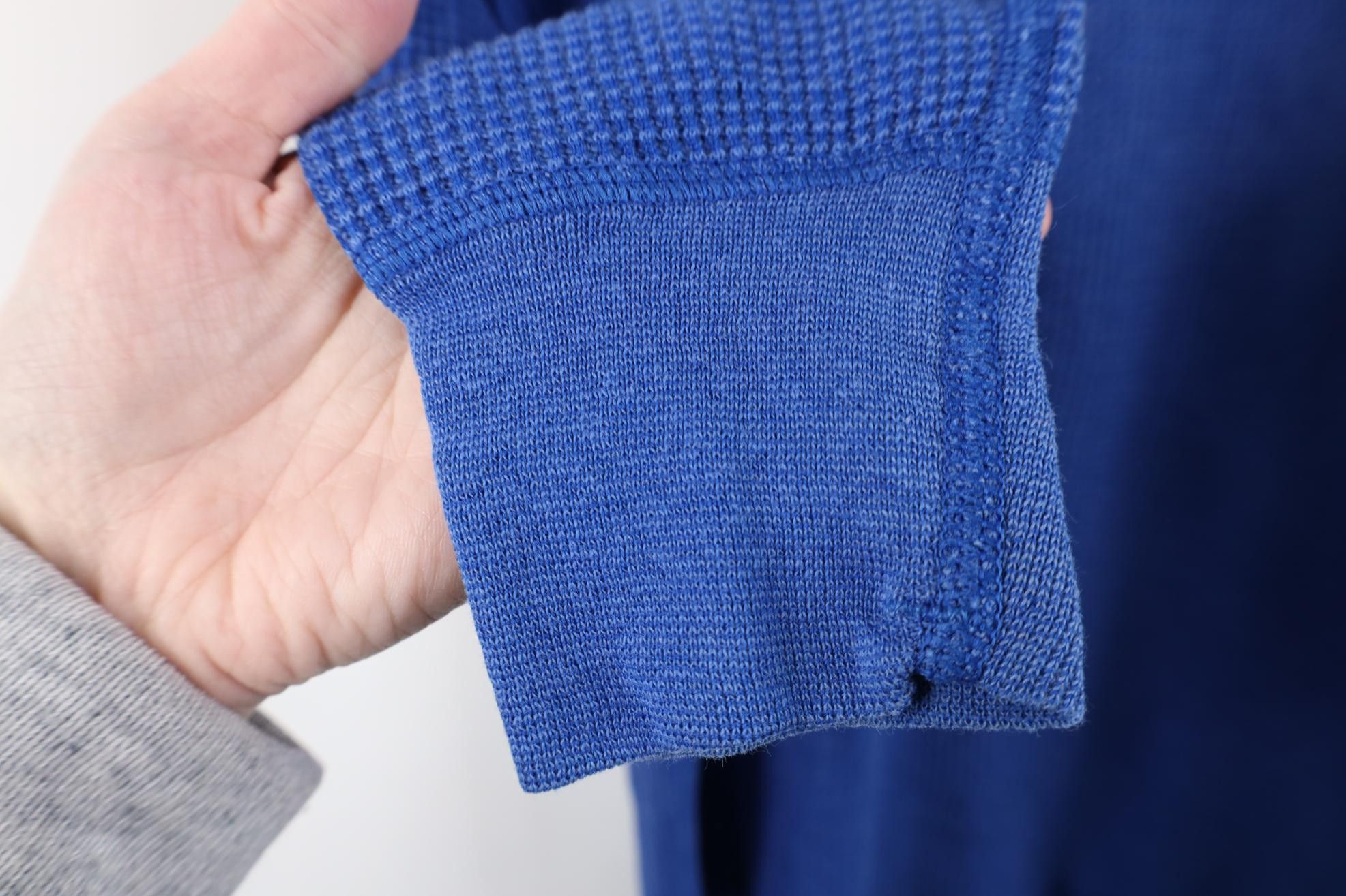 Vintage Vintage 70s Streetwear Knit Long Sleeve T-Shirt Blue USA Size US XL / EU 56 / 4 - 10 Thumbnail