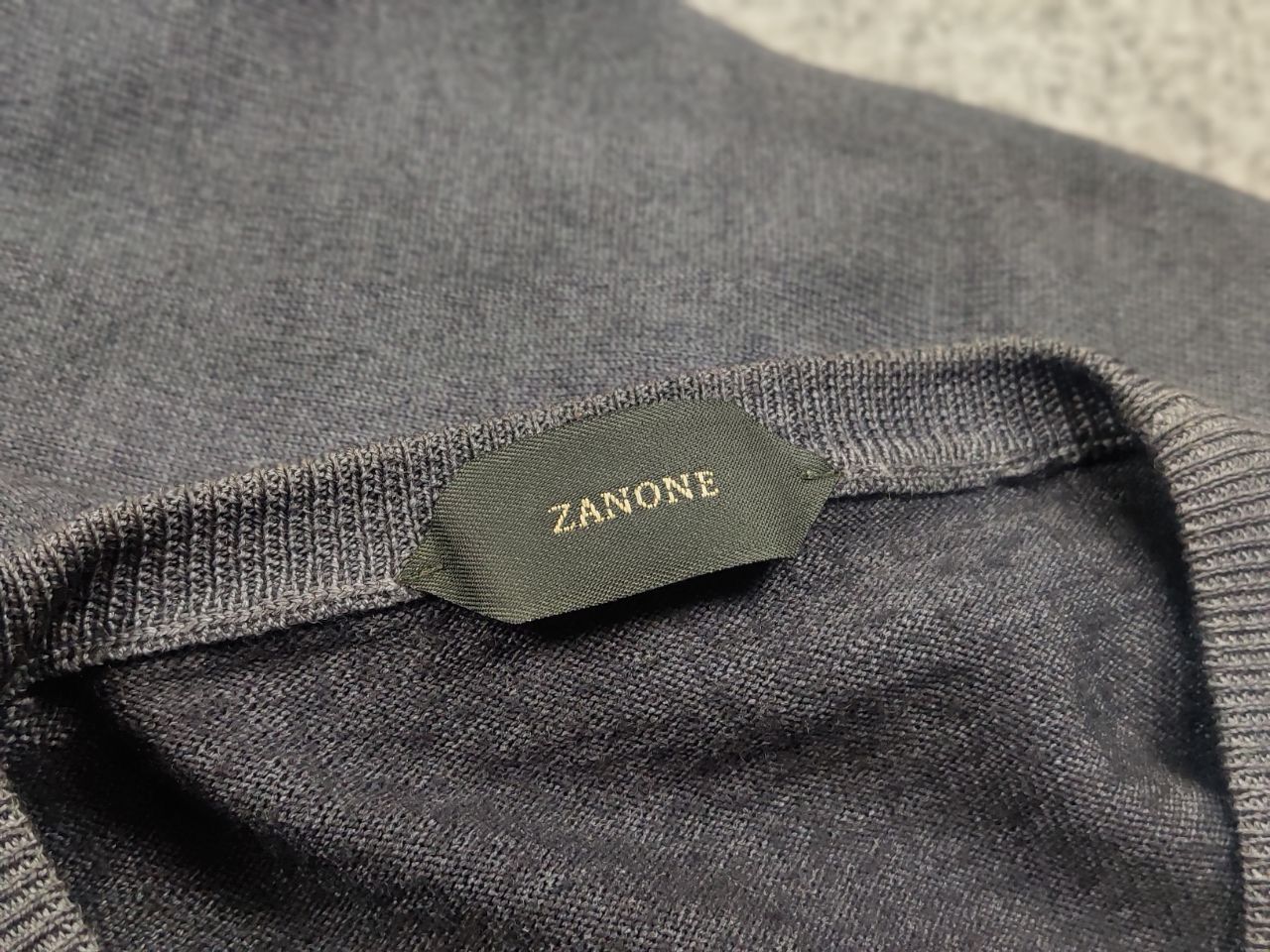 Zanone Zanone Italy Design Lana wool crew neck garment dyed Sweater Size US L / EU 52-54 / 3 - 11 Thumbnail