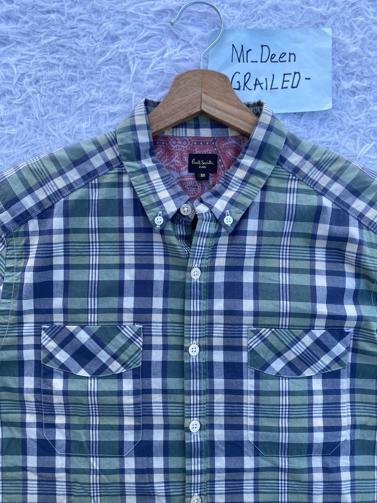 Paul Smith Rare Paul Smith Checkered Buttons Up Shirt Size US M / EU 48-50 / 2 - 7 Thumbnail