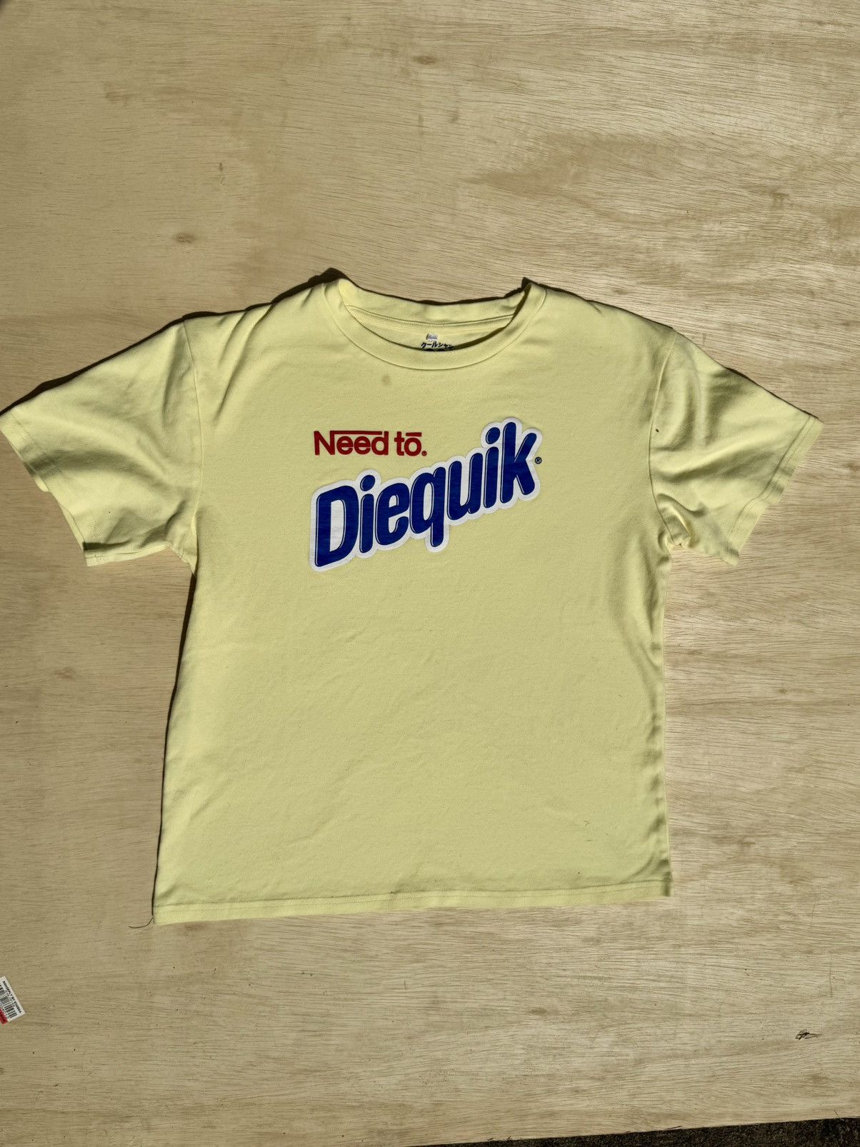 Japanese Brand × Vintage Nesquick 90’s Parody Goth Humor Logo Y2K Japanese T-Shirt Size US M / EU 48-50 / 2 - 6 Thumbnail