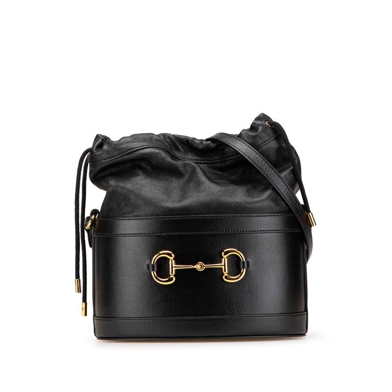 Gucci Gucci Horsebit 602118 Leather Shoulder Bag Leather Crossbody Bag 602118 in Black, Women's