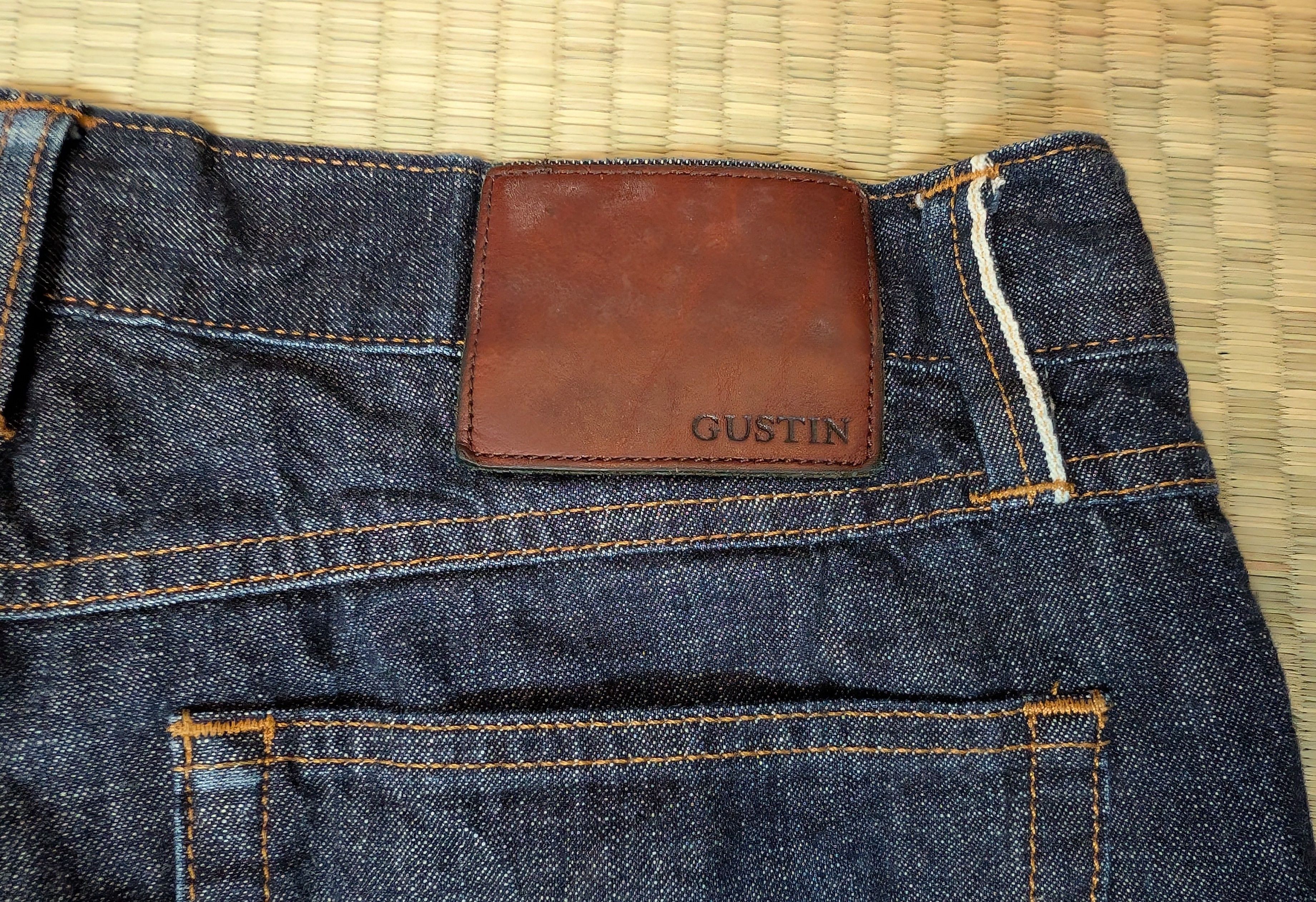 Gustin Gustin #37 Super Light Selvedge Denim Straight Leg Jeans Size US 35 - 7 Thumbnail