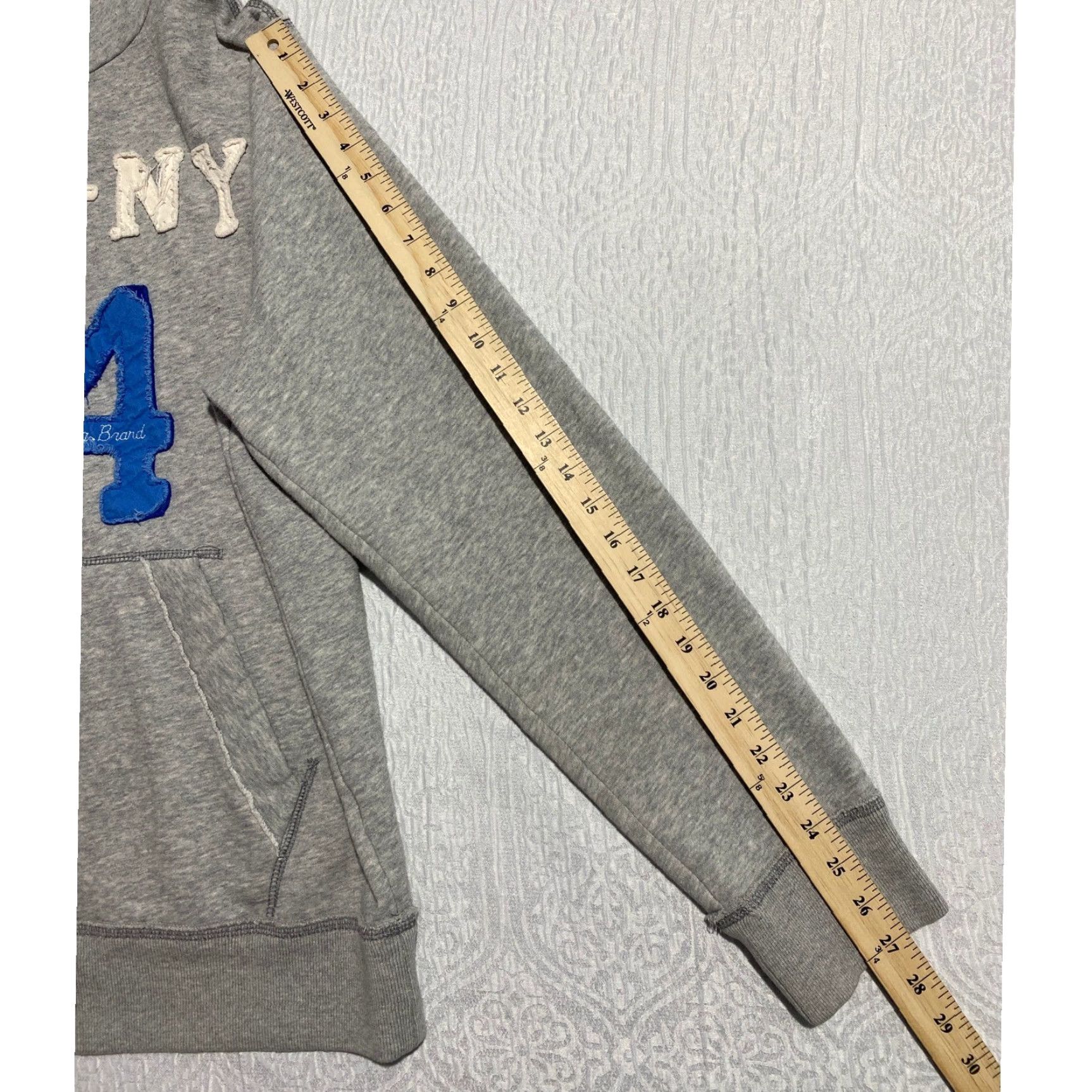 Aeropostale Aeropostale Hoodie Pullover Mens L Gray 54 Pocket Logo Hooded Sweatshirt Size US L / EU 52-54 / 3 - 8 Thumbnail