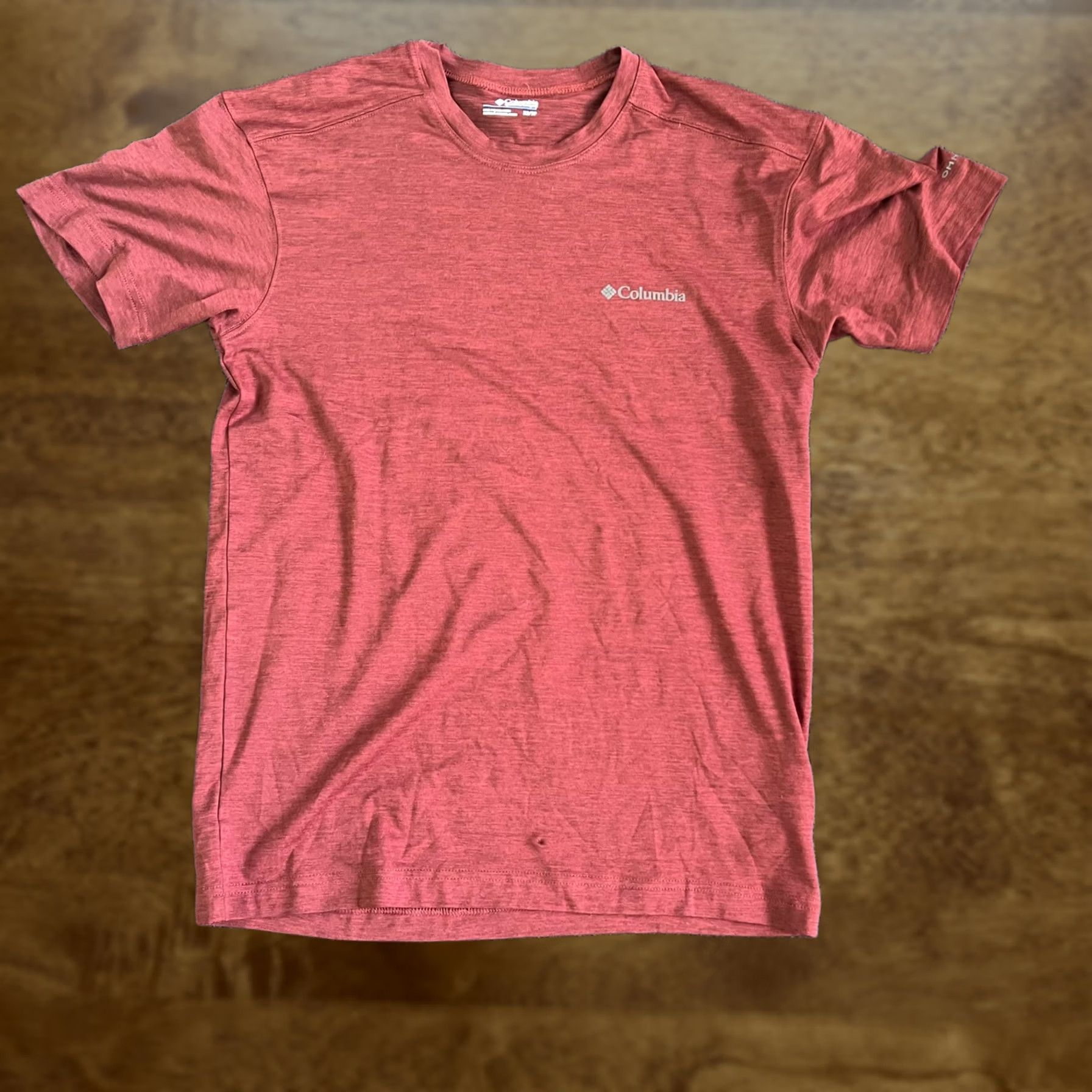 Vintage Columbia Shirt Mens XS Red Heather Short Sleeve Crew Neck T-Shirt Top Size US XS / EU 42 / 0 - 1 Thumbnail
