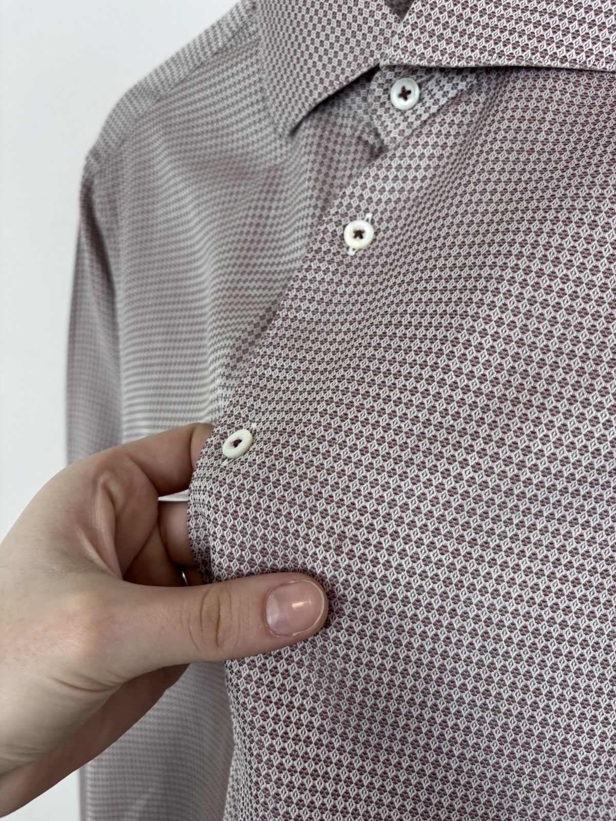 Strenstroms Stenstroms Slimline Twofold Super Cotton Button Up Shirt Size US M / EU 48-50 / 2 - 5 Thumbnail
