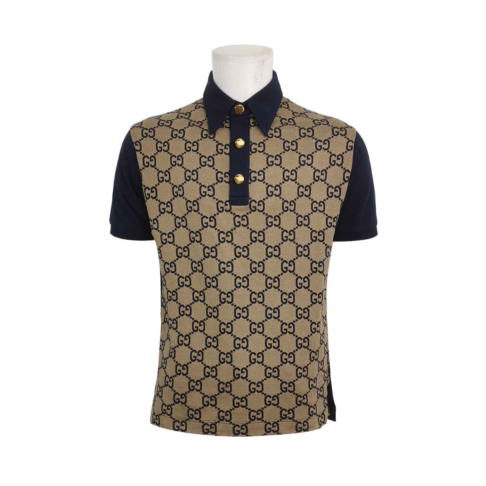 Gucci Gucci Navy GG Monogram Polo Shirt Size M | Grailed