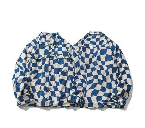 Japanese Brand New 2022 Futuristic Checkered Bomber Jacket Size US M / EU 48-50 / 2 - 1 Thumbnail